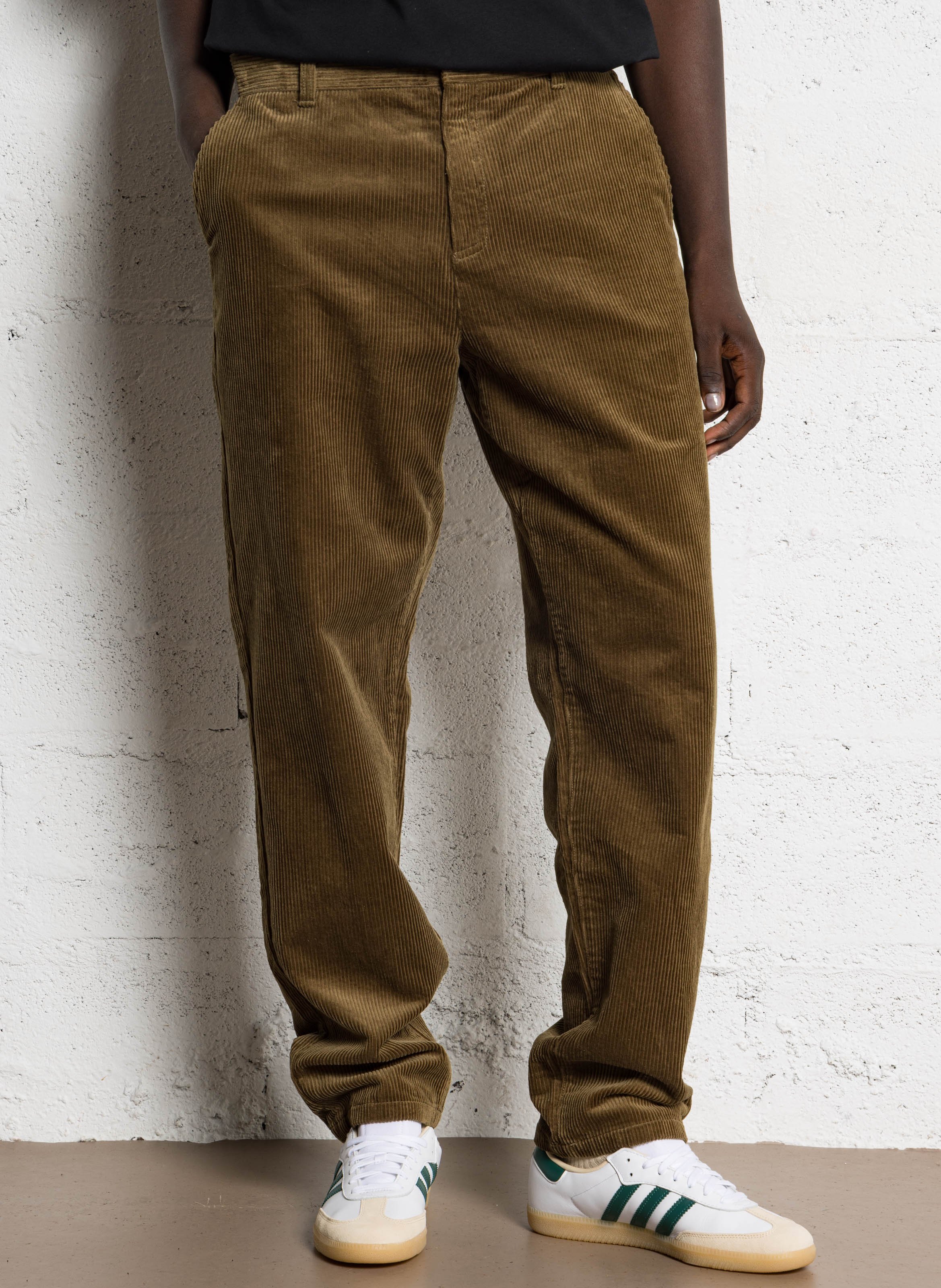 Corduroy cropped pants LES DEUX Khaki