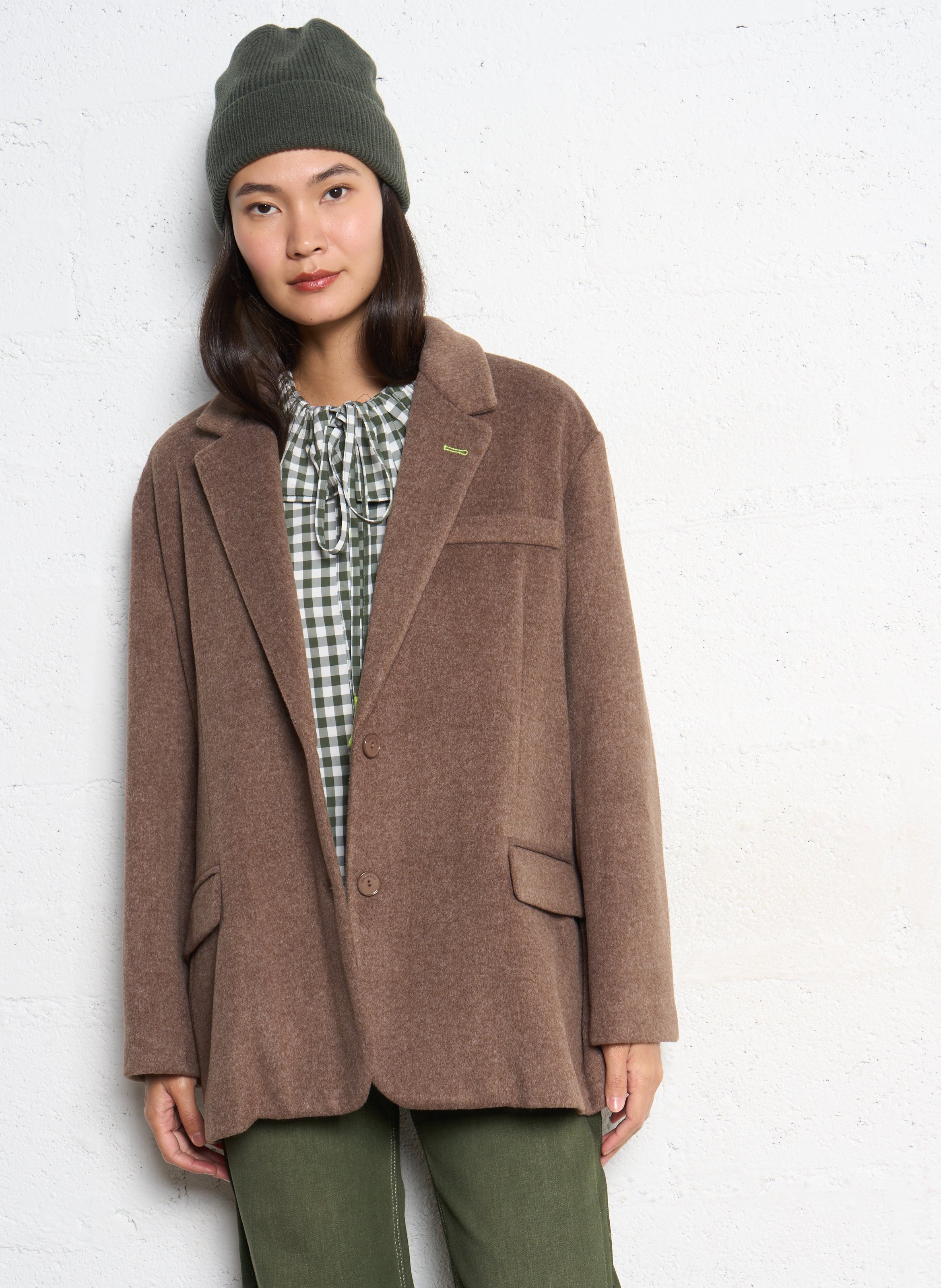 Veste tailleur unie ample  IMPERIAL Marron