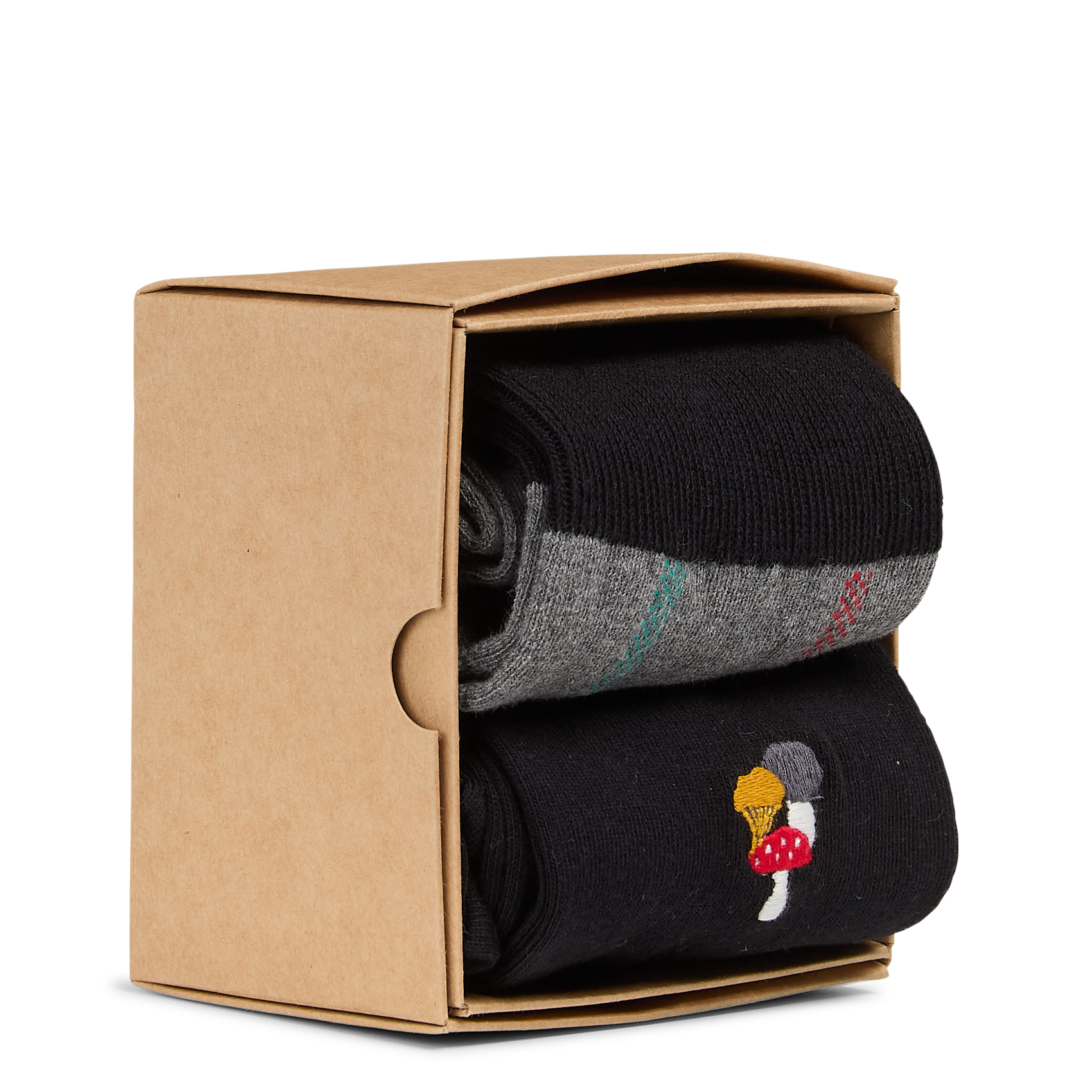 Pack 2 chaussettes en coton mélangé ARTHUR Gris