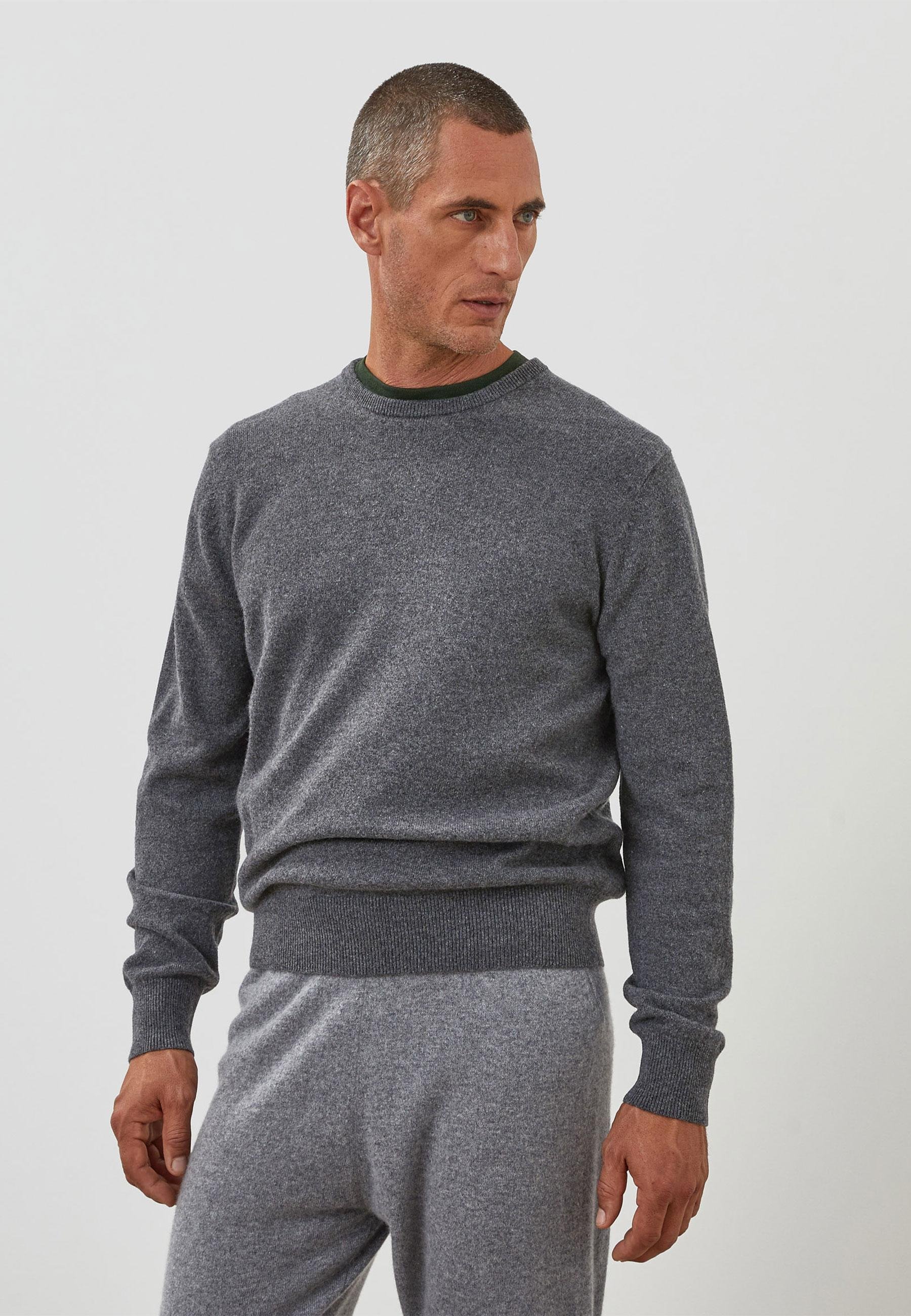 Pull homme col rond cachemire RODIER Gris