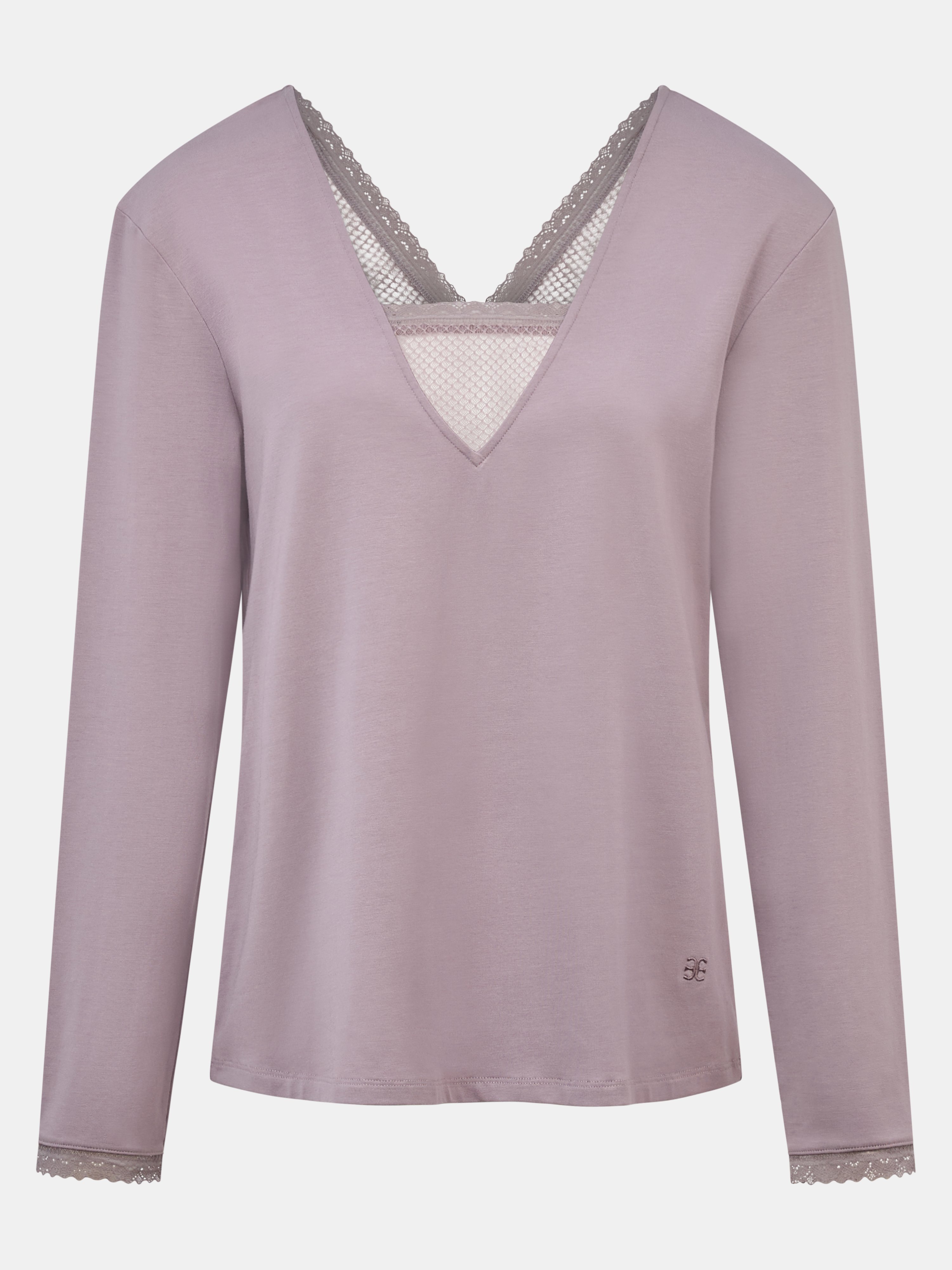 Long-sleeve lace t-shirt CHANTELLE Purple