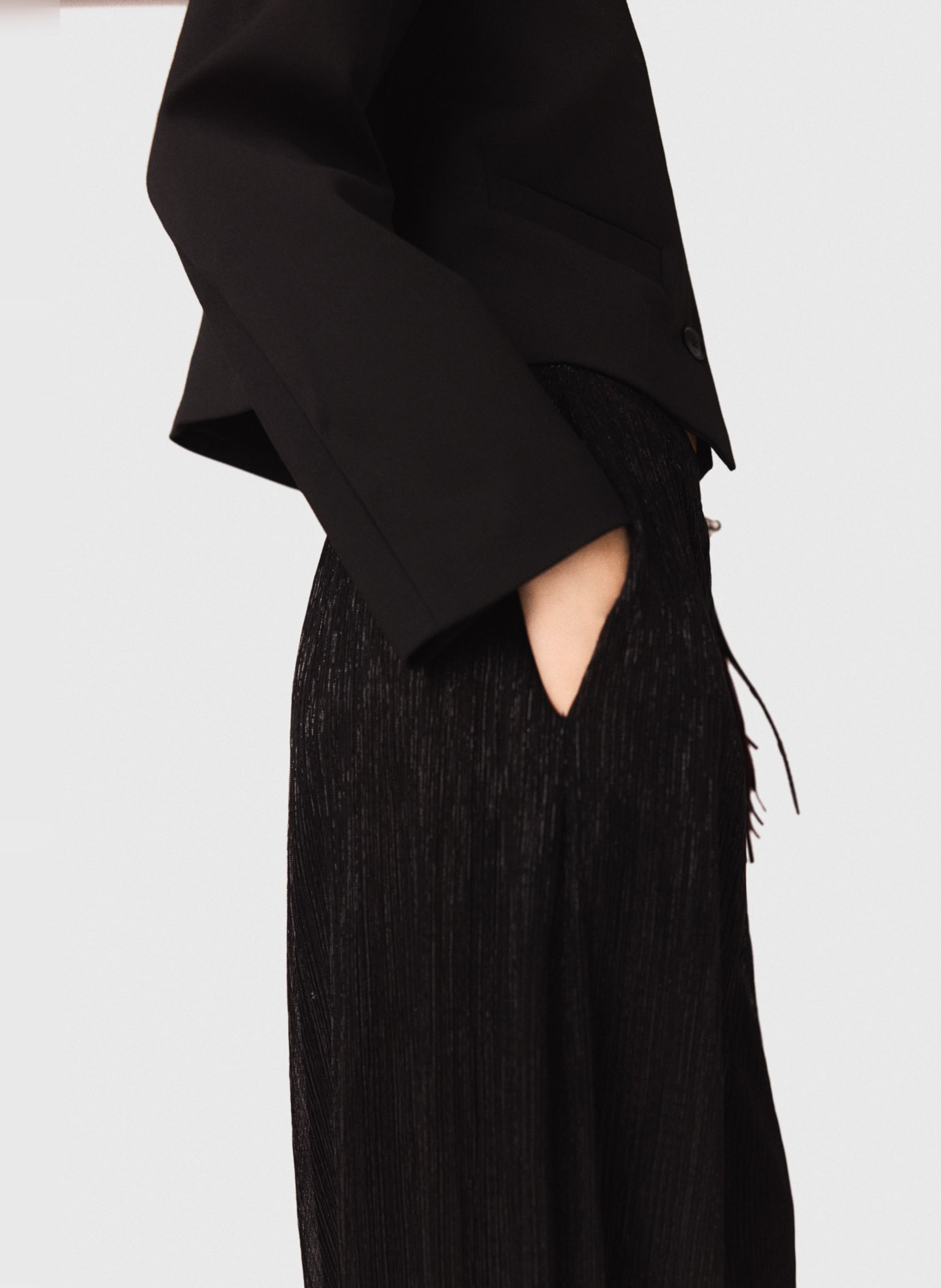 Wijde ballonbroek MAJE Zwart