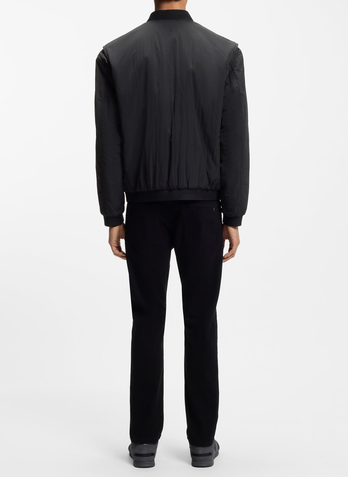 Straight teddy collar jacket BOSS Black