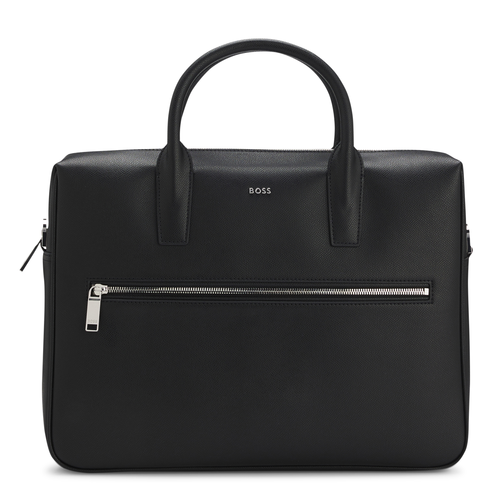 Leather laptop bag BOSS Black
