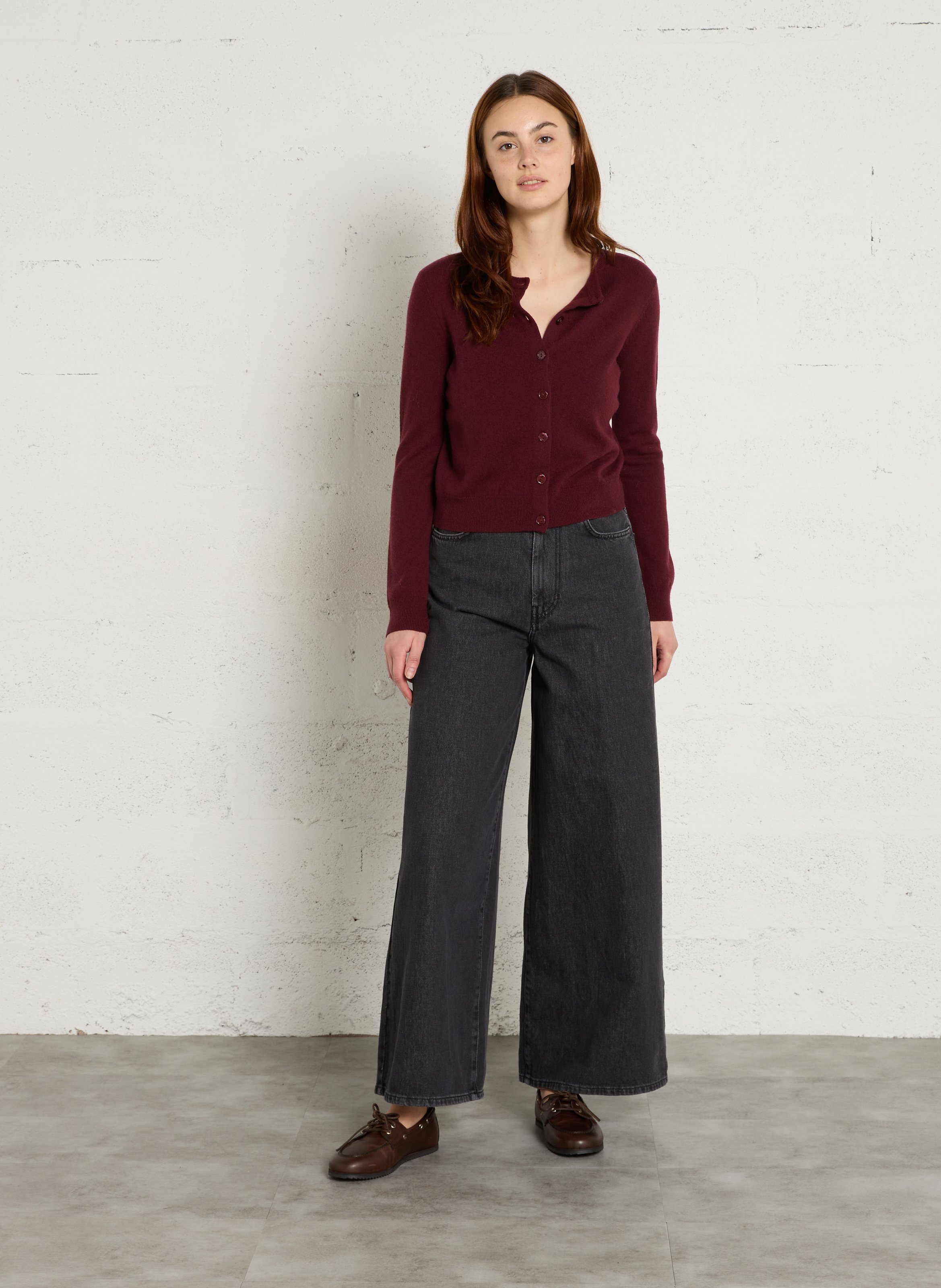 Solid wool and cashmere cardigan MAX MARA WEEK END Red