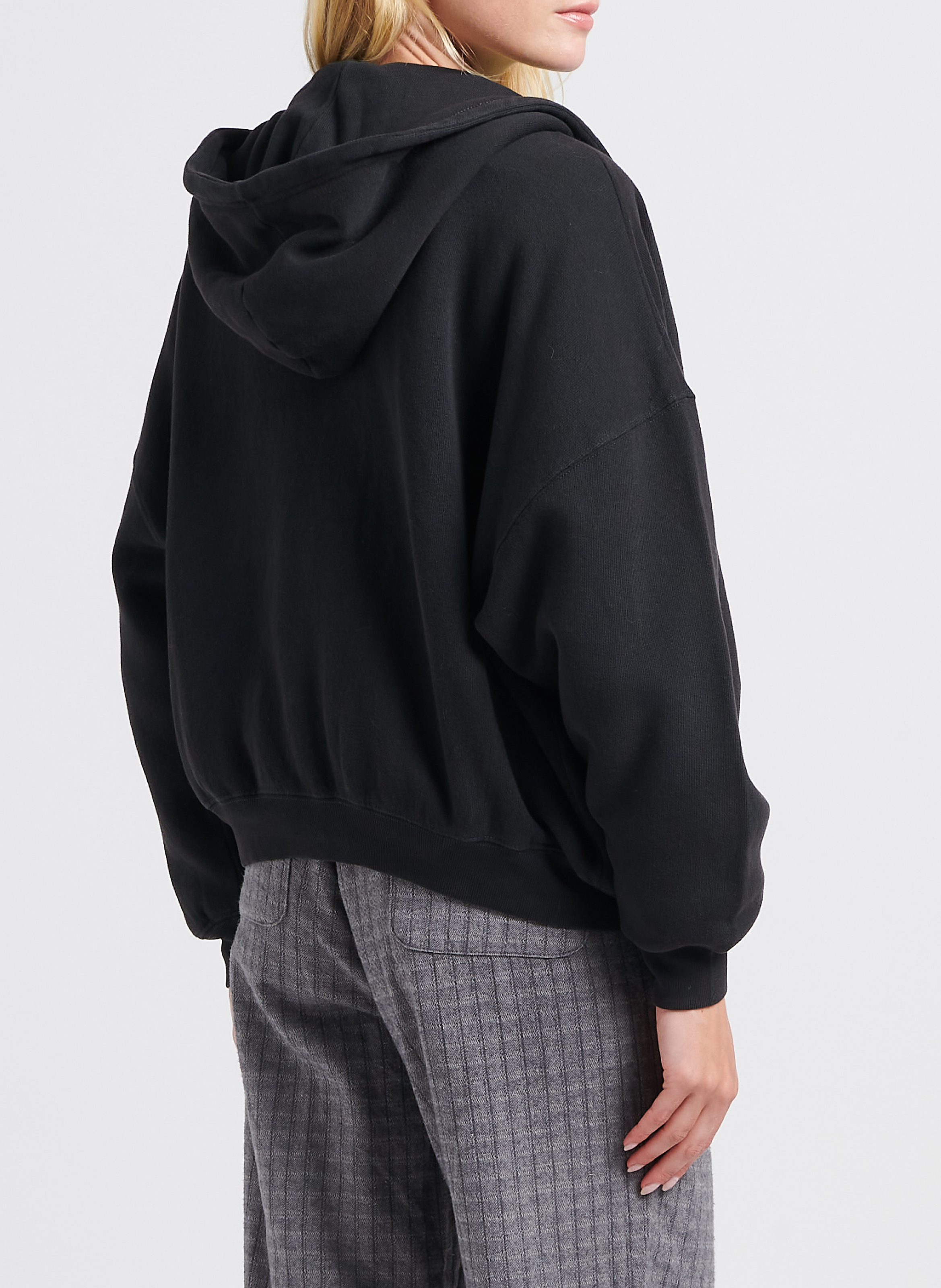 Rundhals-Sweatshirt aus Baumwoll-Mix AMERICAN VINTAGE Schwarz