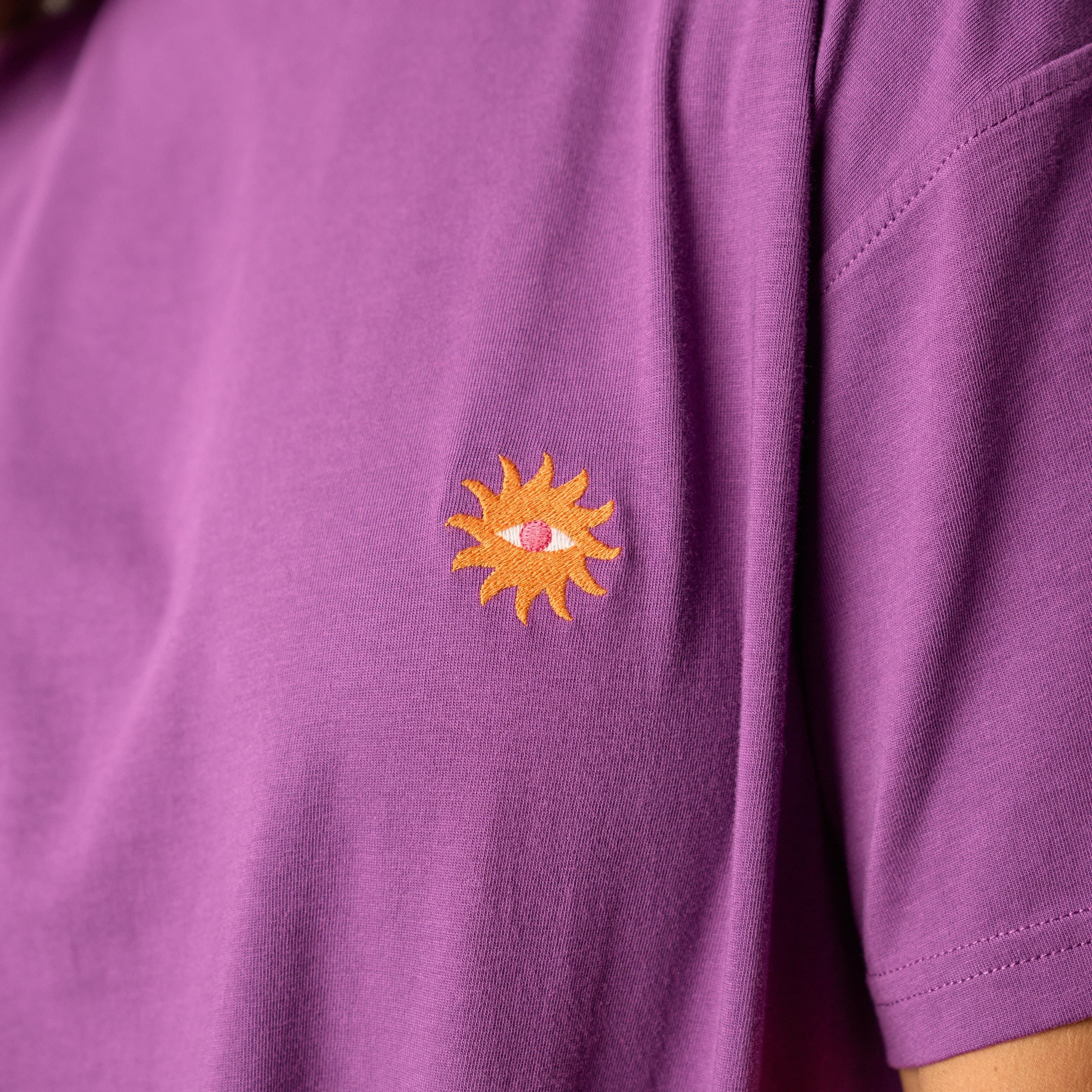 Organic cotton T-shirt Purple