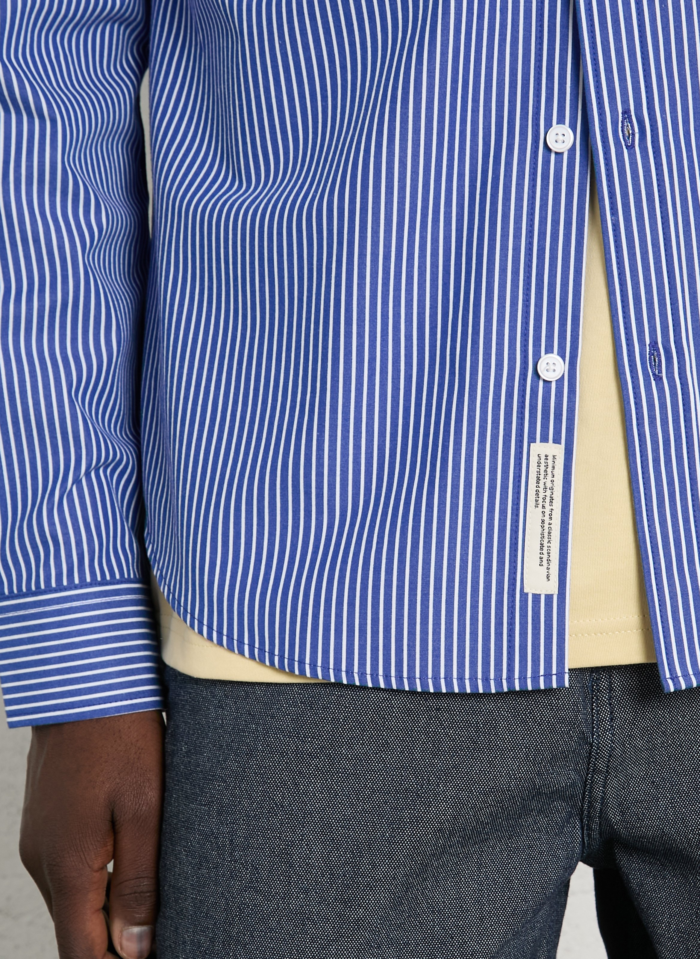 Ramie shirt MINIMUM Blue