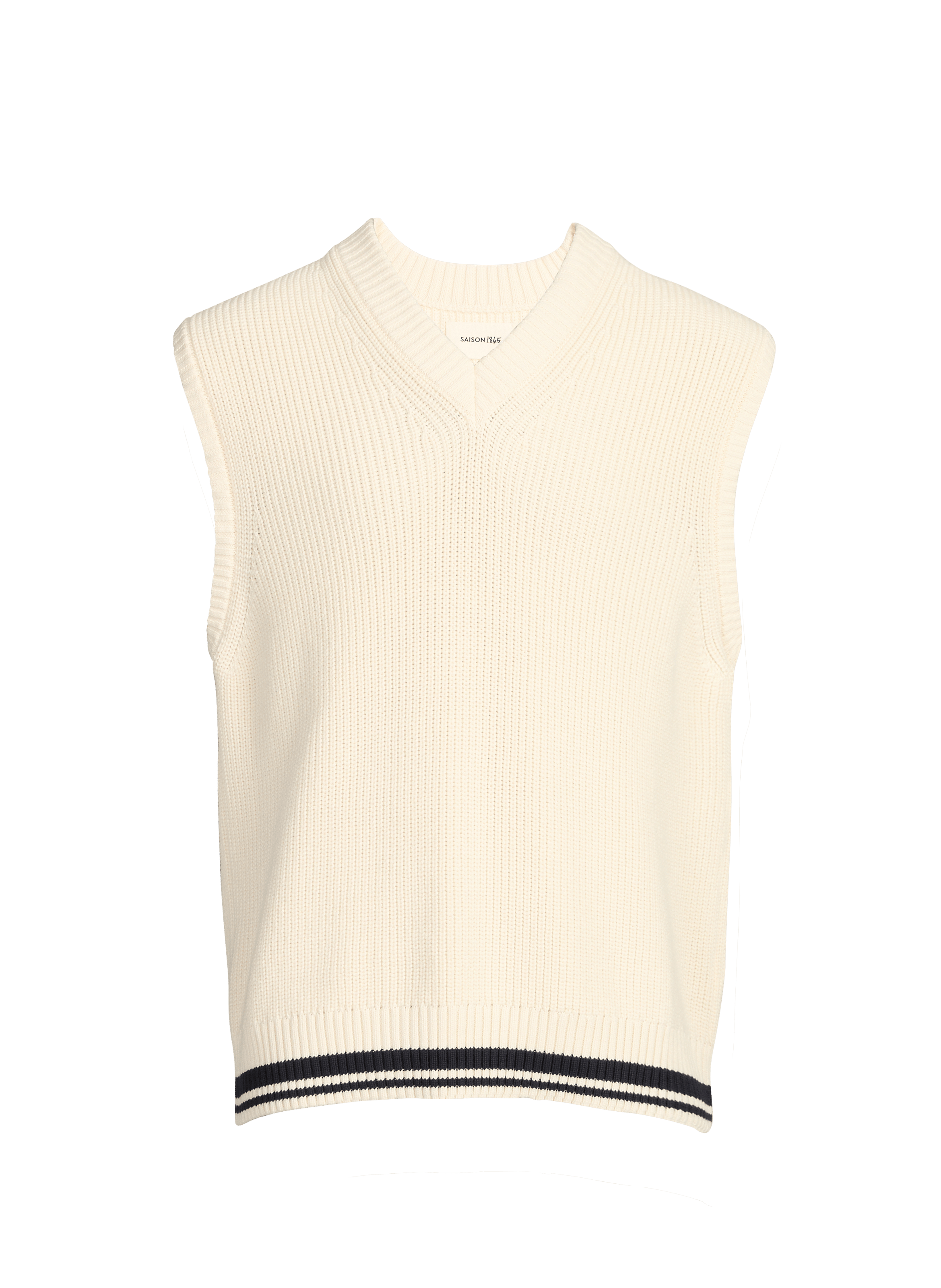 Pull col V en coton SAISON 1865