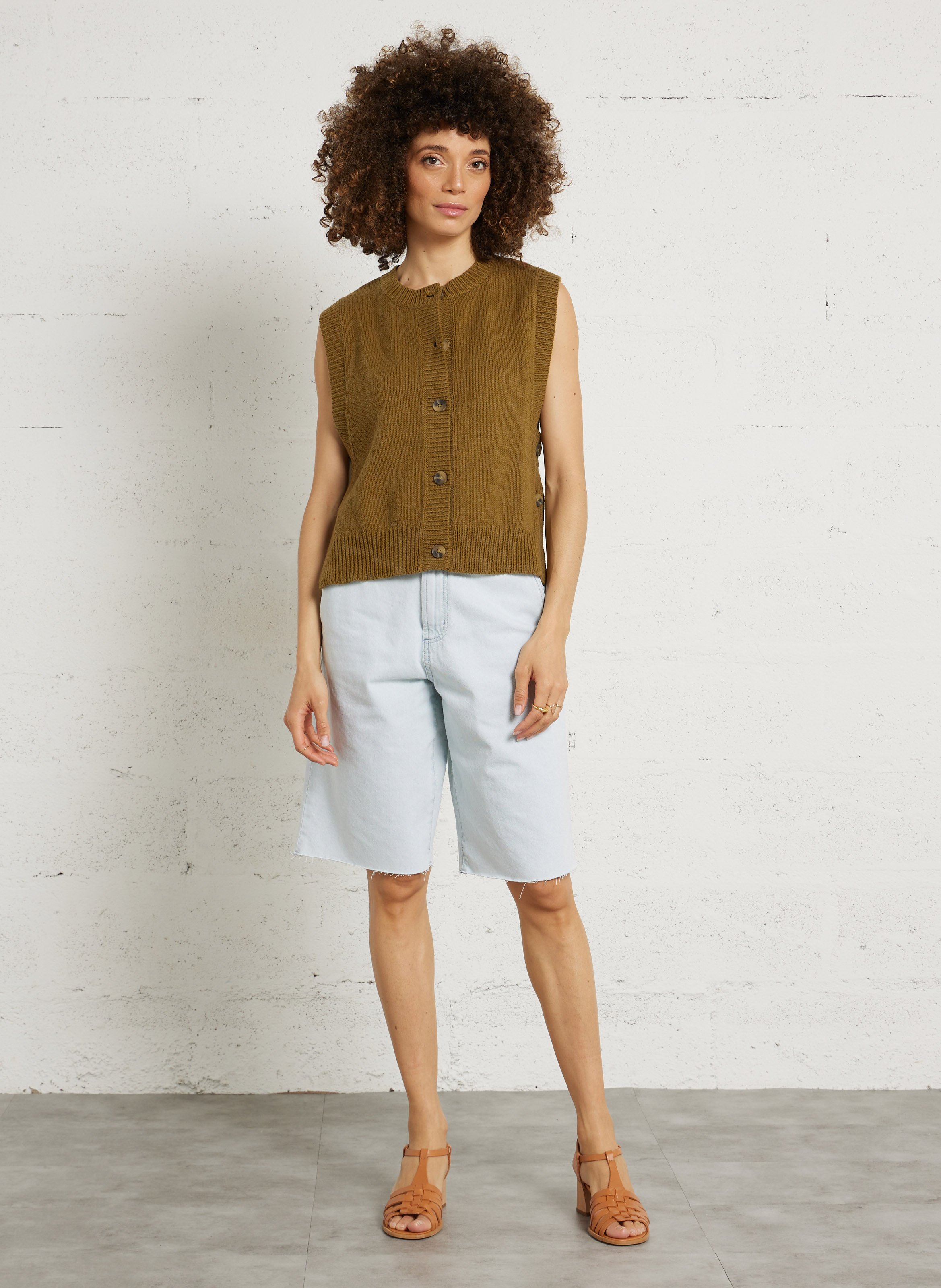 Baumwoll-Bermudas BELLEPIECE Blau