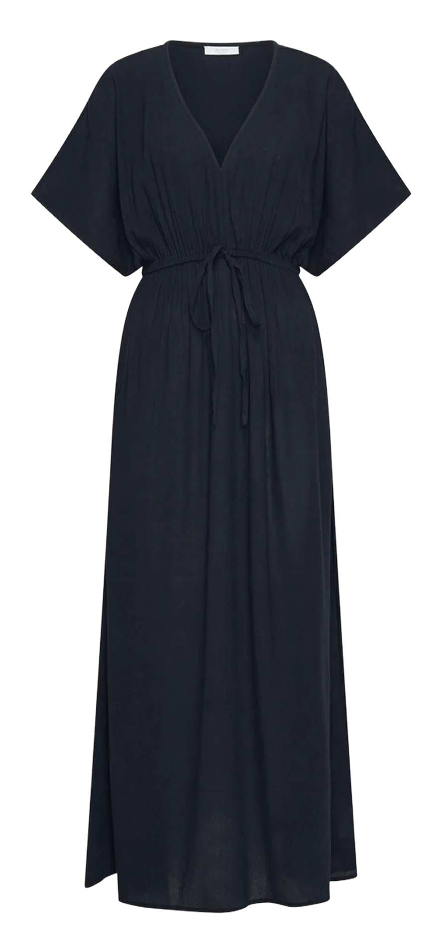 Robe longue ample en coton mélangé BY BAR Bleu