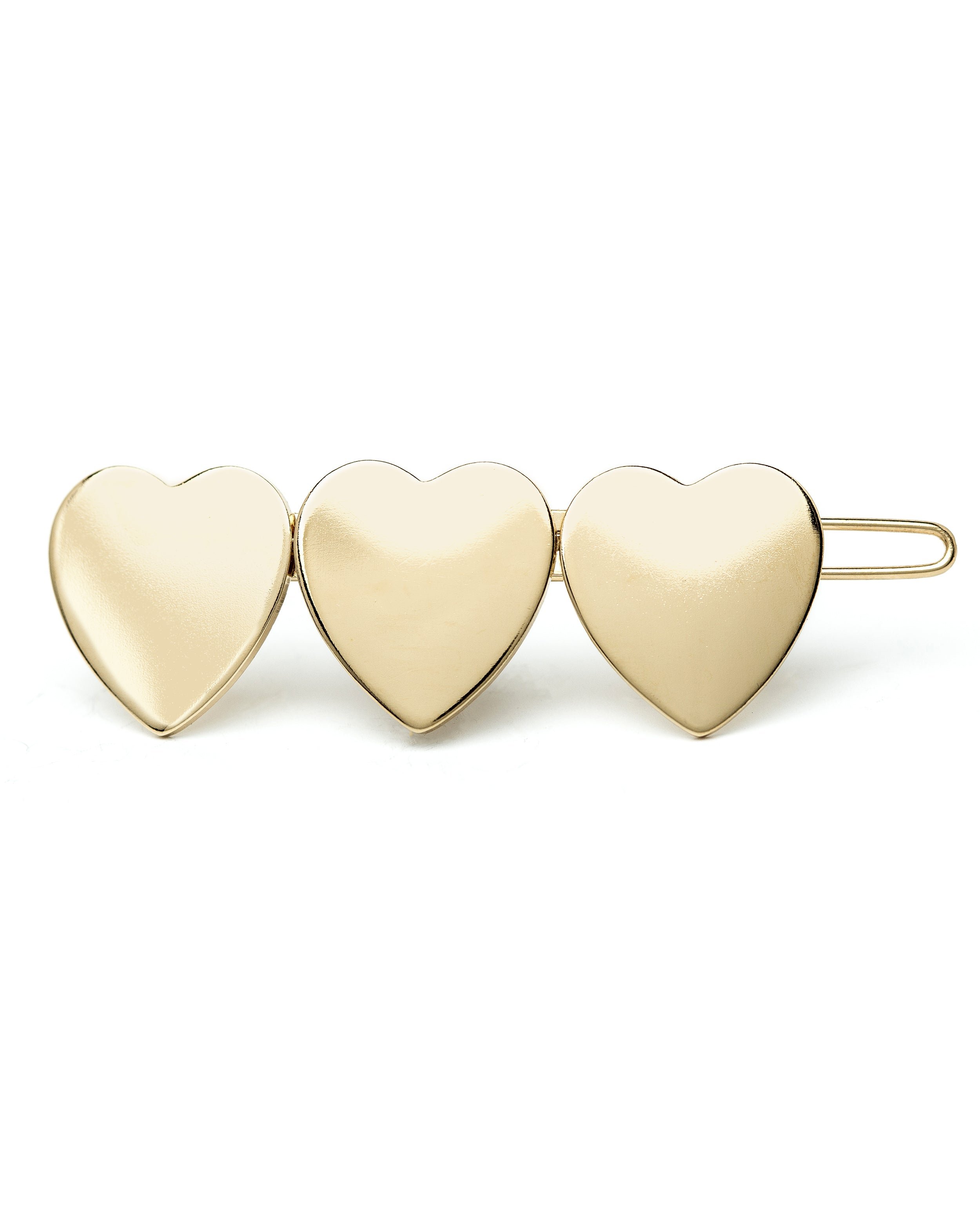 Silver plated heart barrette MONSIEUR SIMONE
