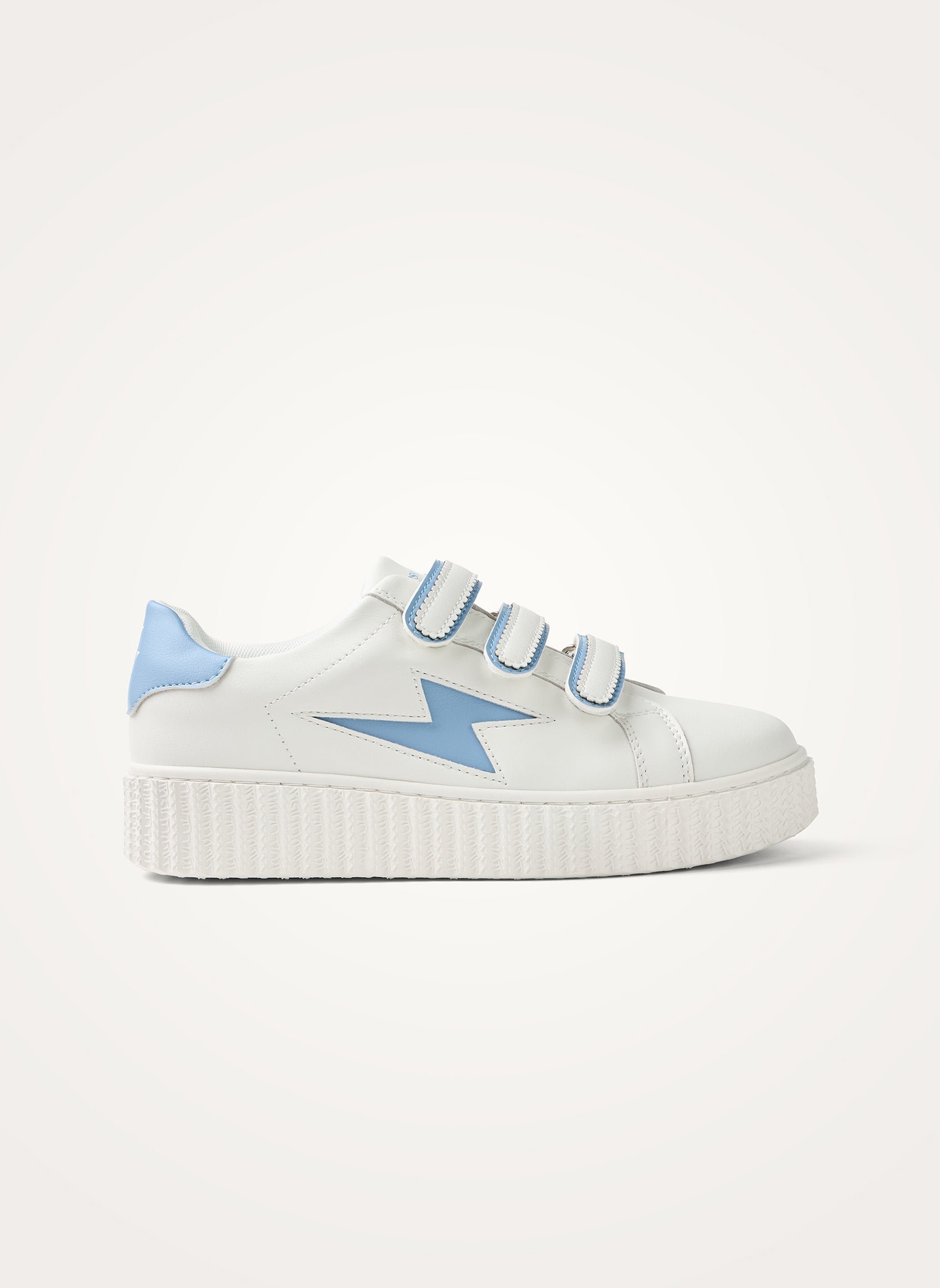 Low sneakers with scalloped Velcro straps VANESSA WU Blue