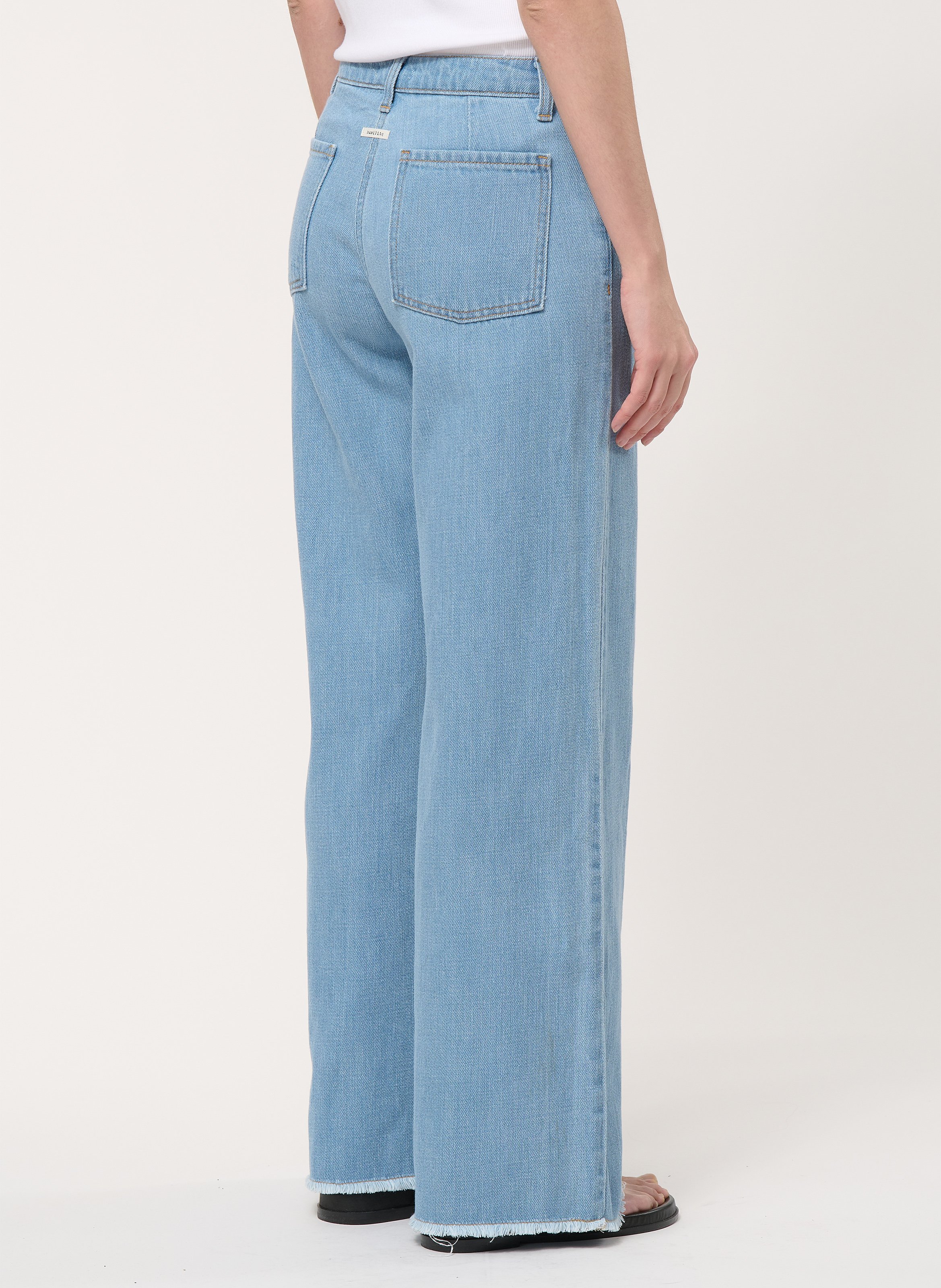 Wide-leg cotton jeans HUMILITY Blue