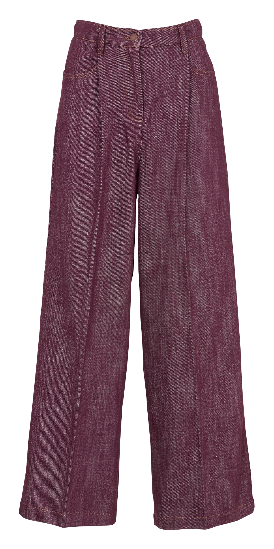 Weit geschnittene Jeans - aus Baumwolle MOMONI Rot