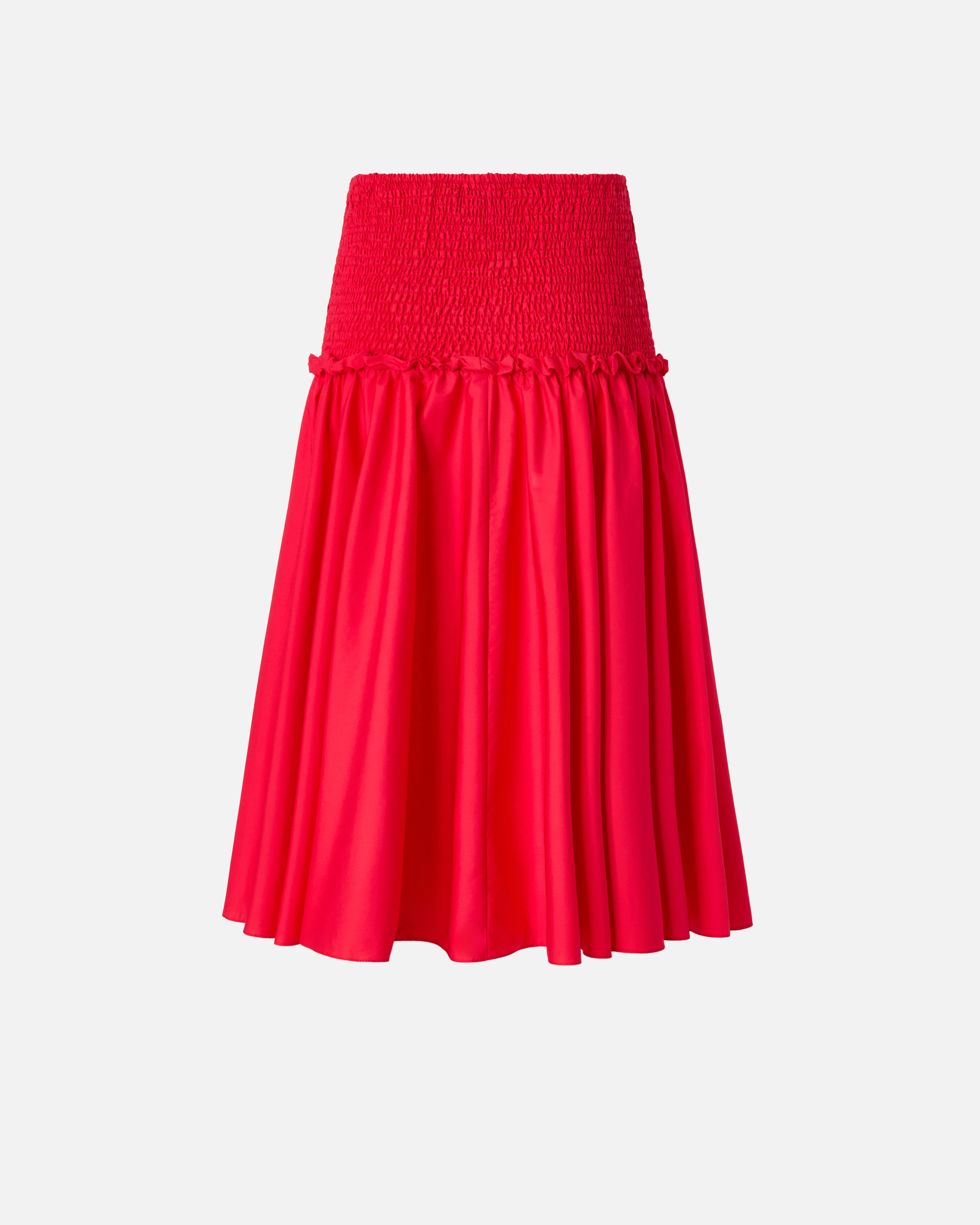 Jupe midi à bande élastiquée PINKO Rouge