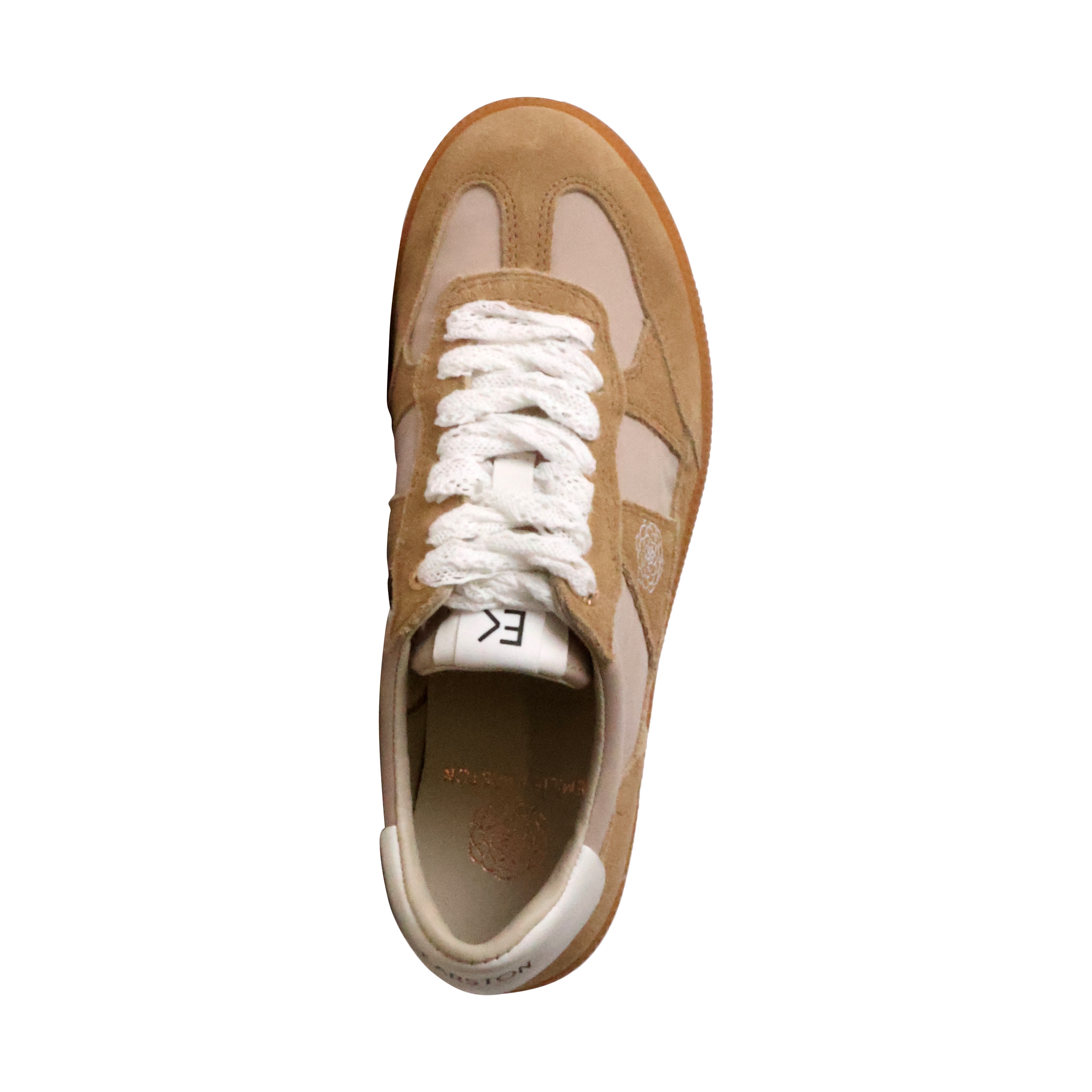 Cherry leather basket EMILIE KARSTON Beige