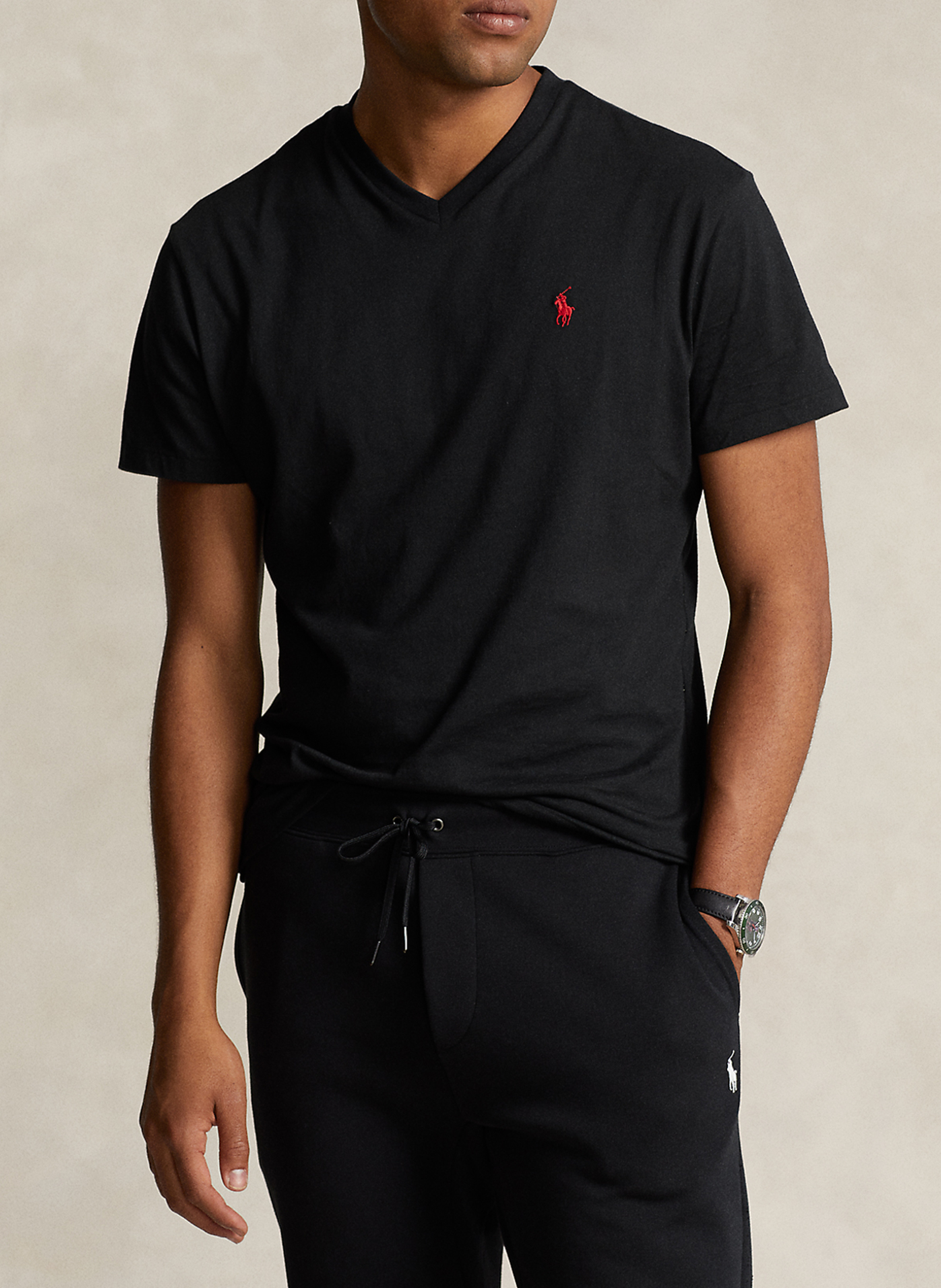 Basic cotton T-shirt POLO RALPH LAUREN Black
