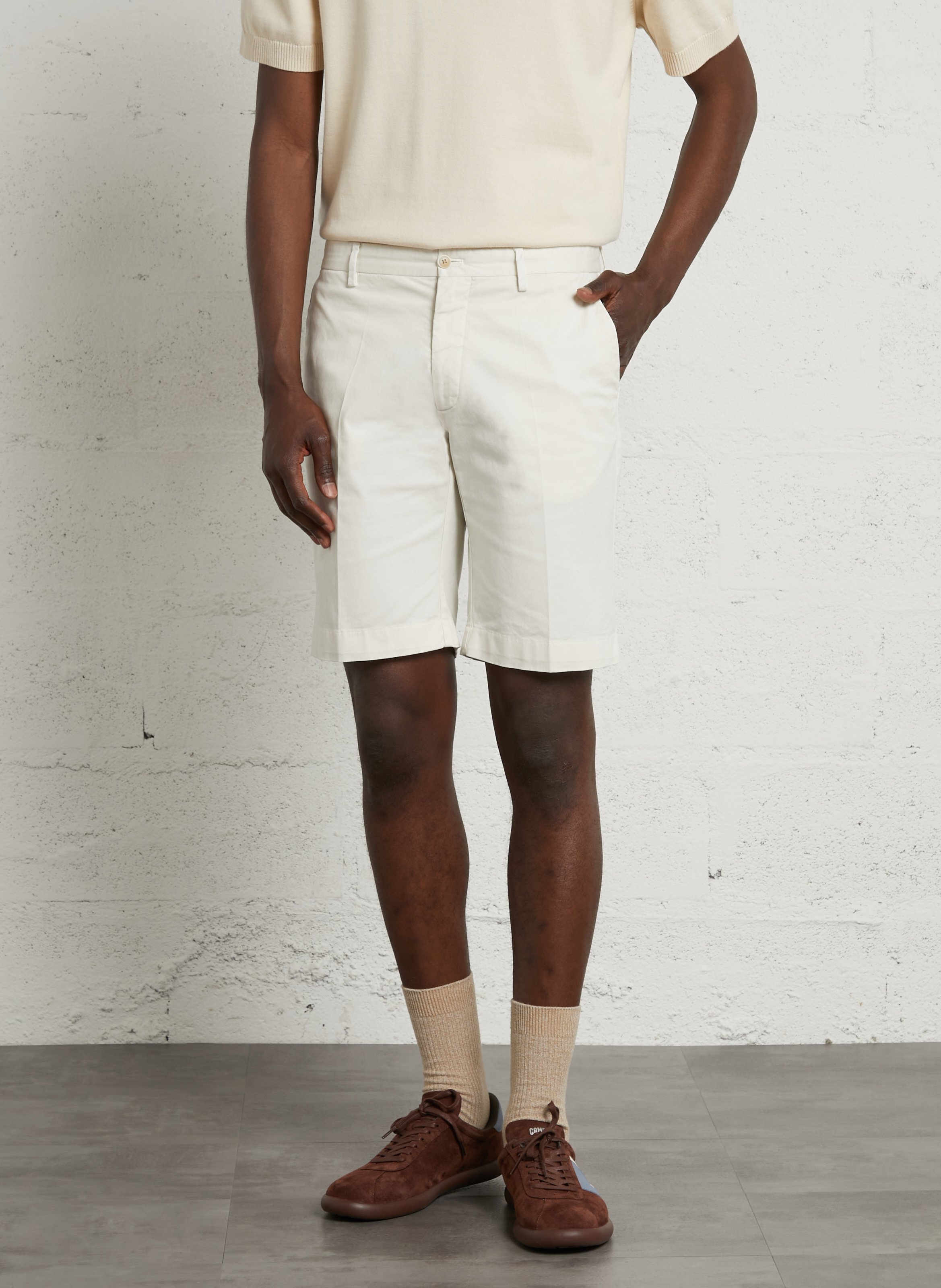 Short chino droit en coton mélangé HACKETT