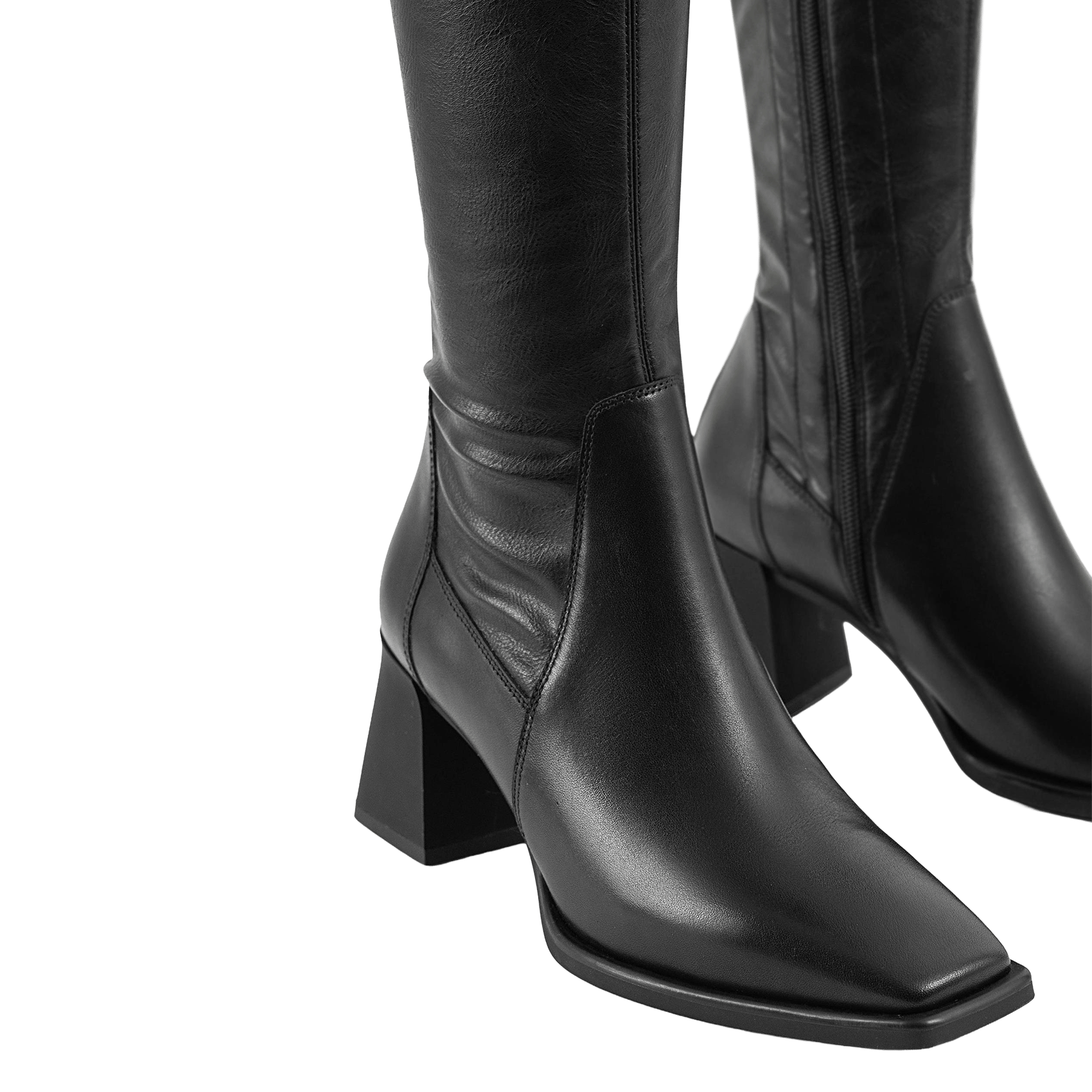 Bottes zippées en cuir VAGABOND Noir