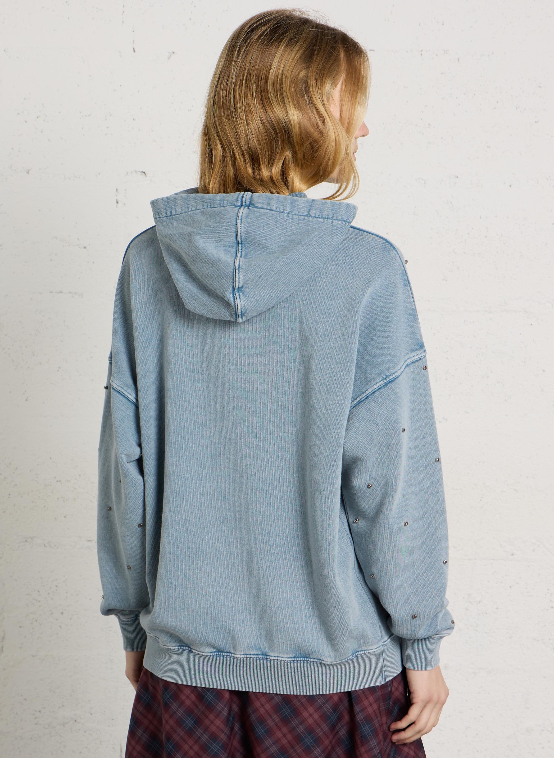 Cotton hoodie IKKS Blue