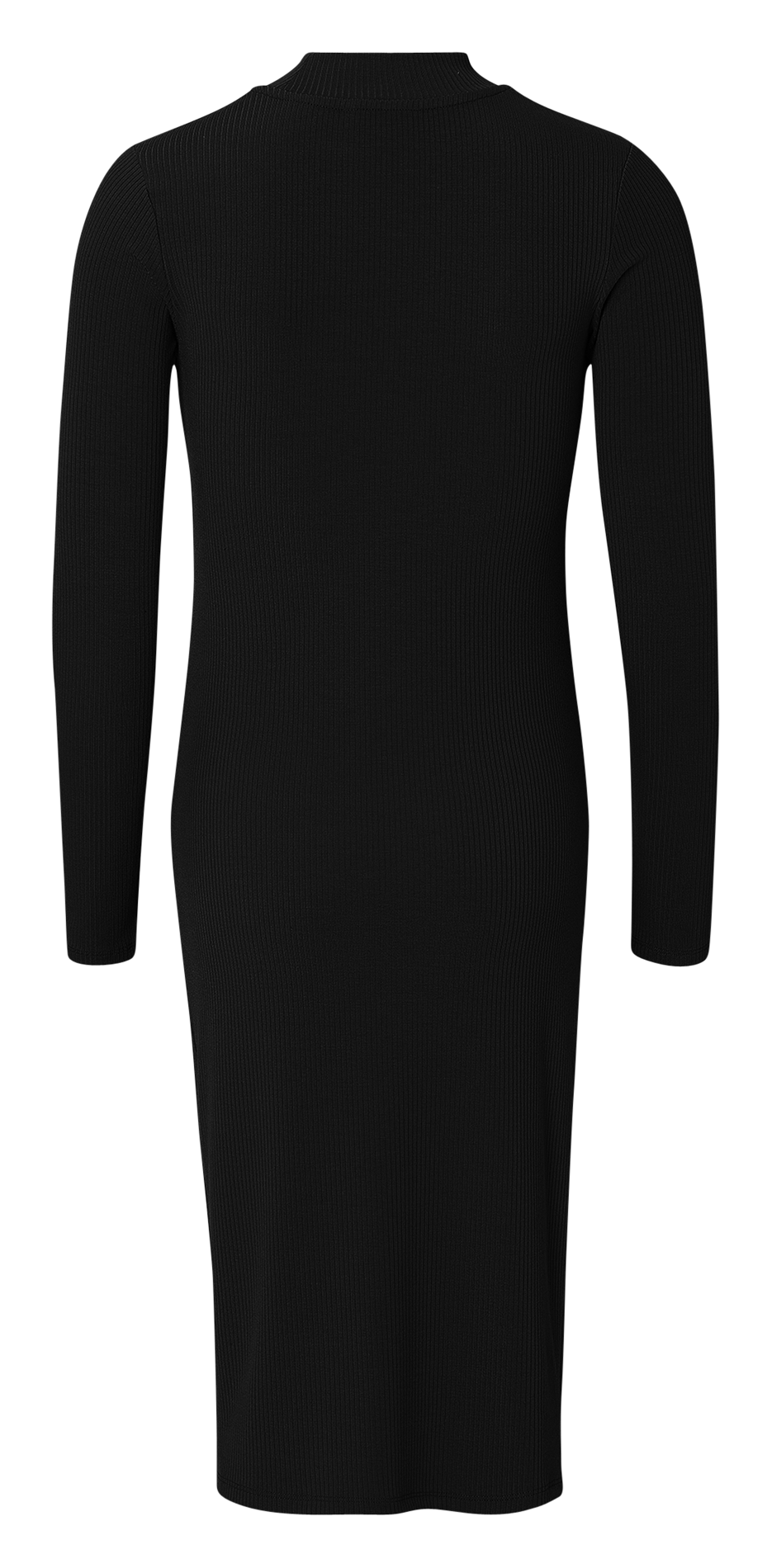 High-neck maternity midi dress NOPPIES Black