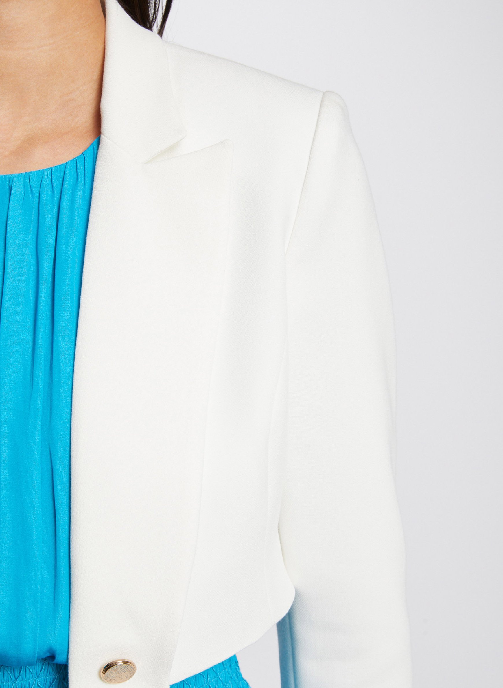 Korte blazer MORGAN Wit