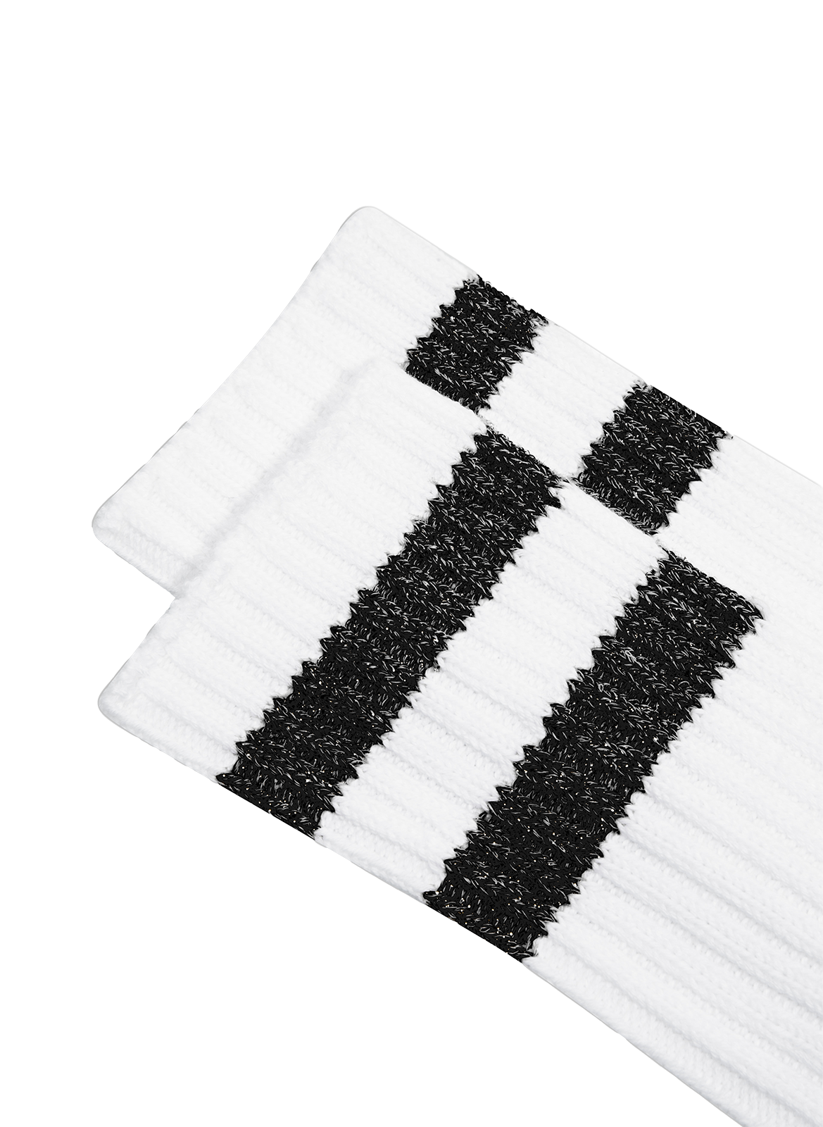 Chaussettes hautes à rayures ANT45 Noir