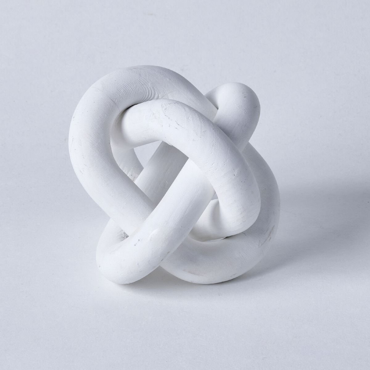 Wooden link tabletop decor FACTORY White