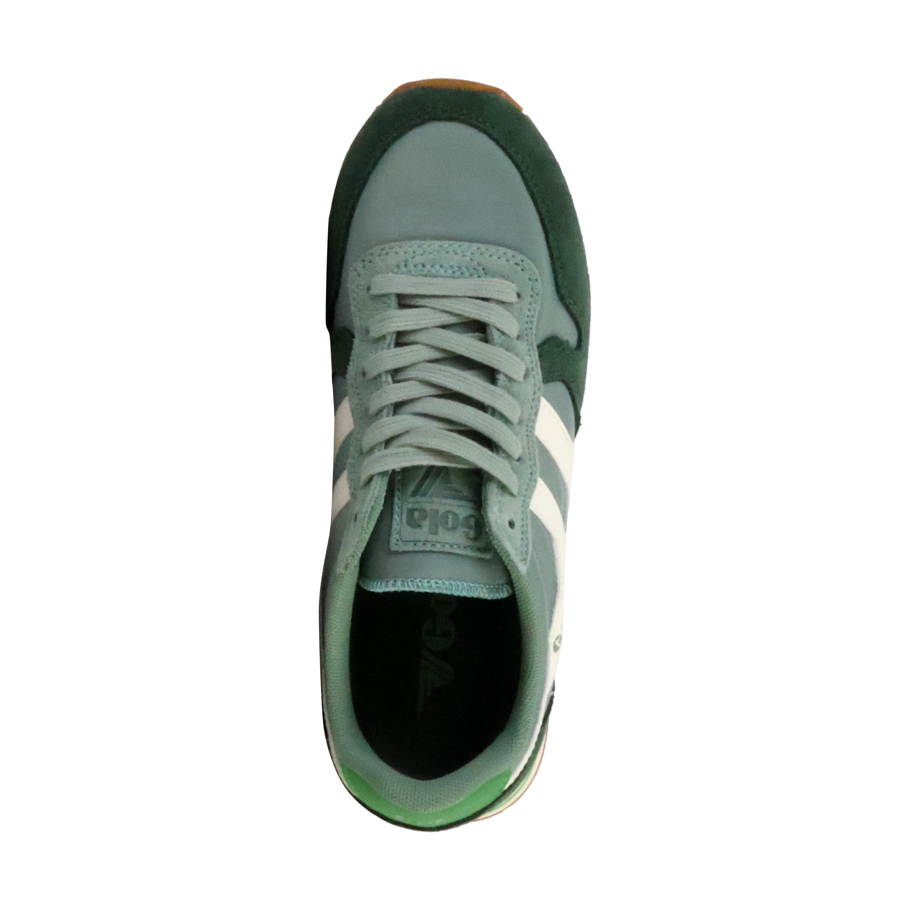 Daytona Leather Basket Sneakers GOLA Green