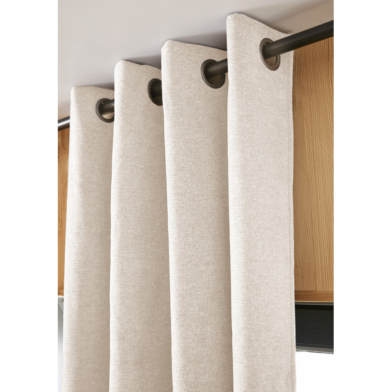 Blackout and Thermal Curtains L'EFFET PAPILLON Beige