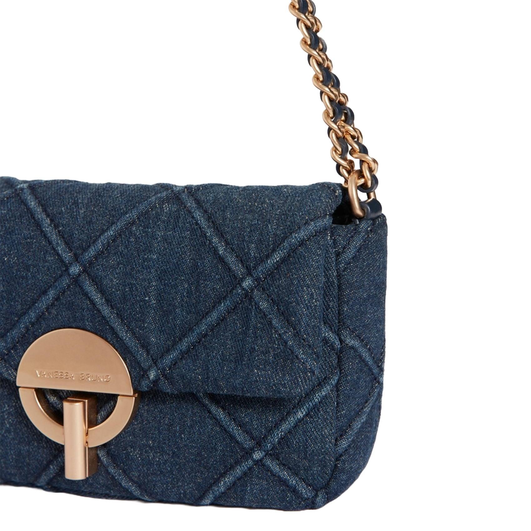 Cotton shoulder bag VANESSA BRUNO Blue