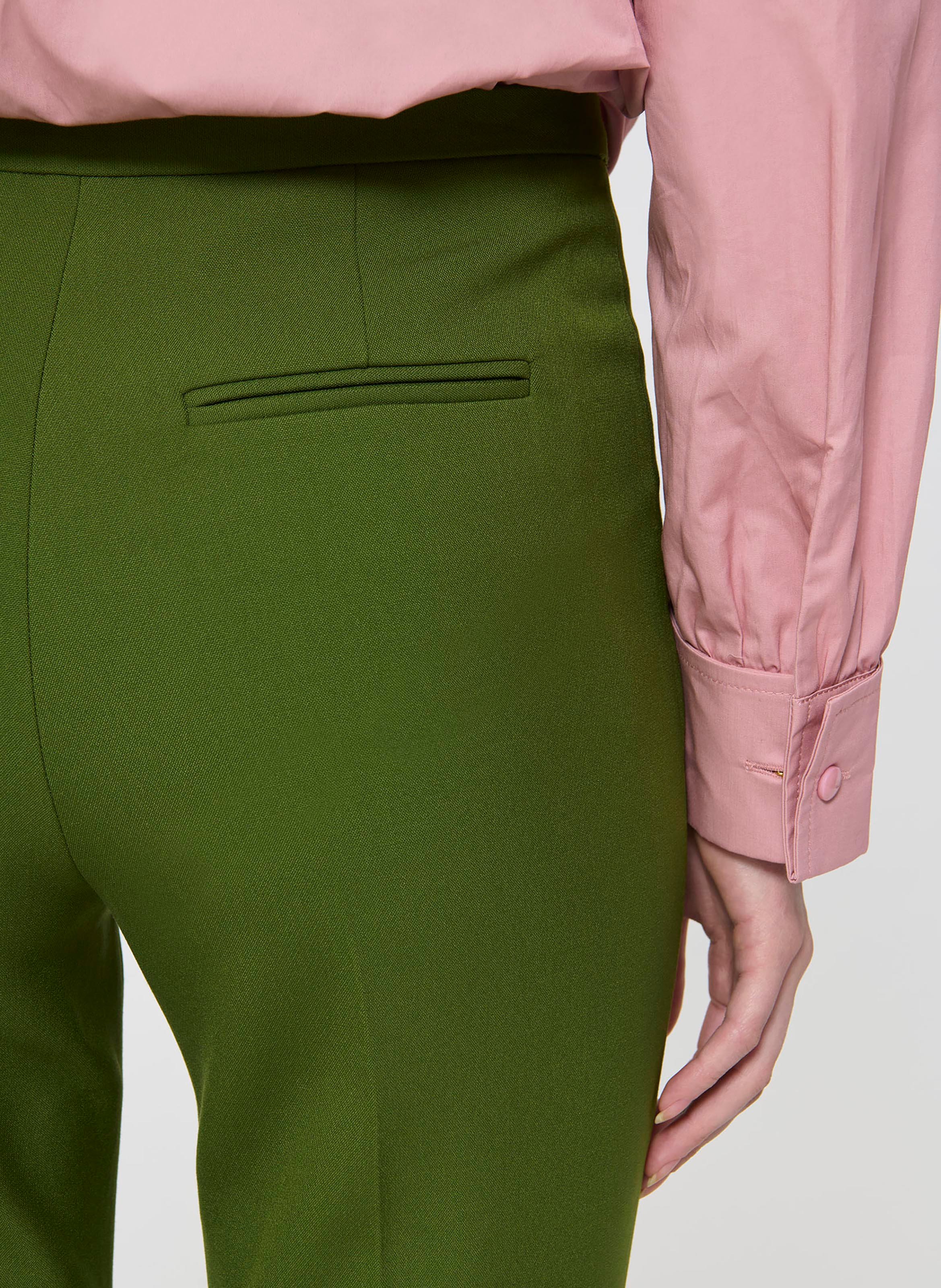 Pantalon taille haute uni TARA JARMON Vert