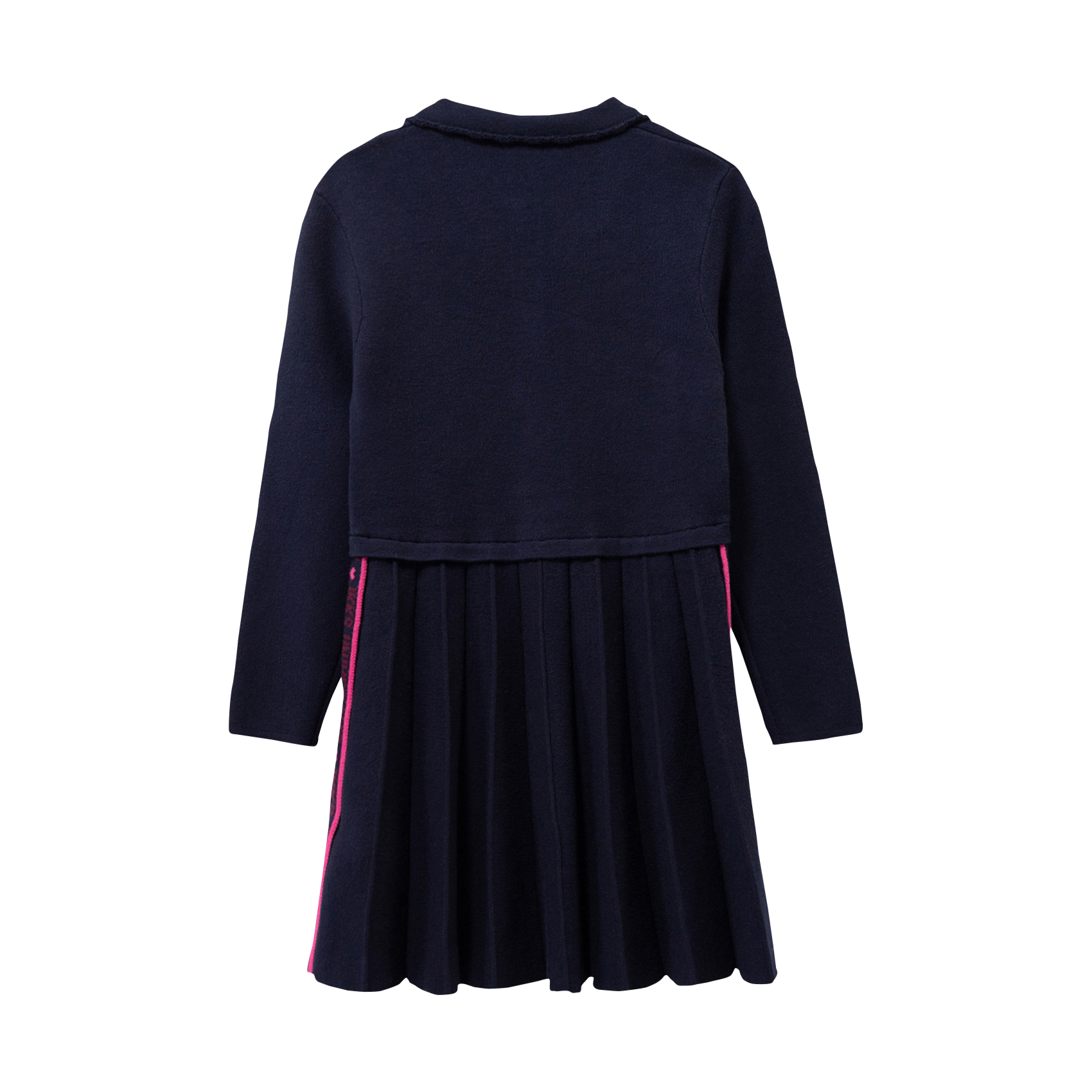 Kurzkleid mit klassischem Kragen Blau