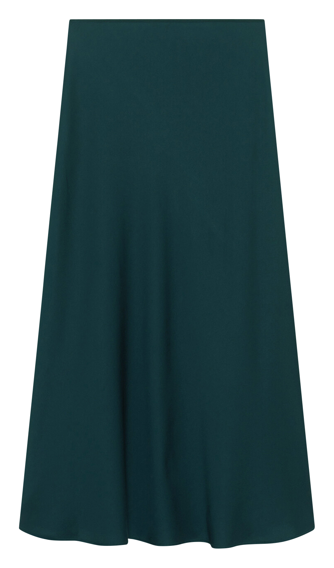 Long satin-effect skirt CAROLL Green