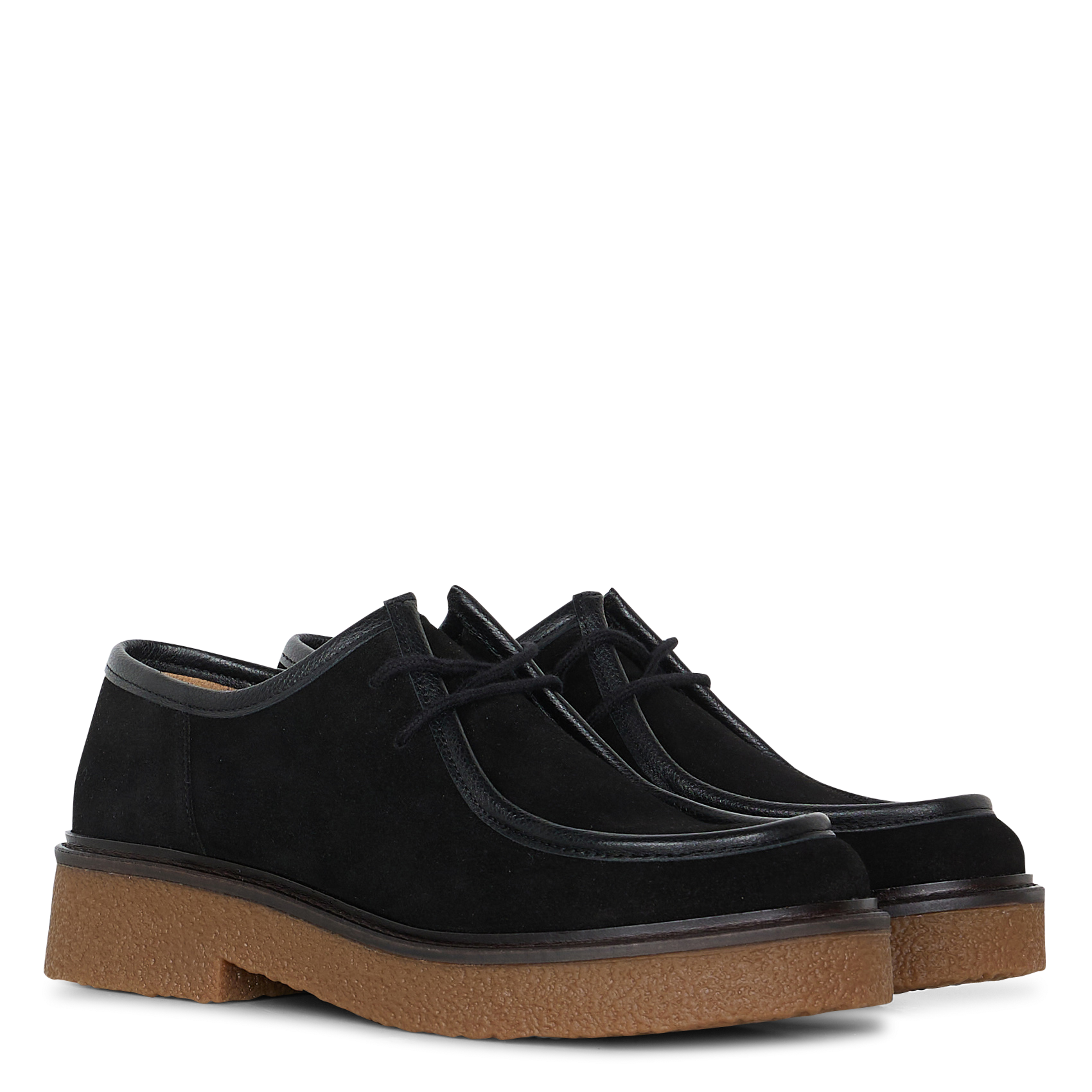 Derby's van leer MAISON TOUFET Zwart