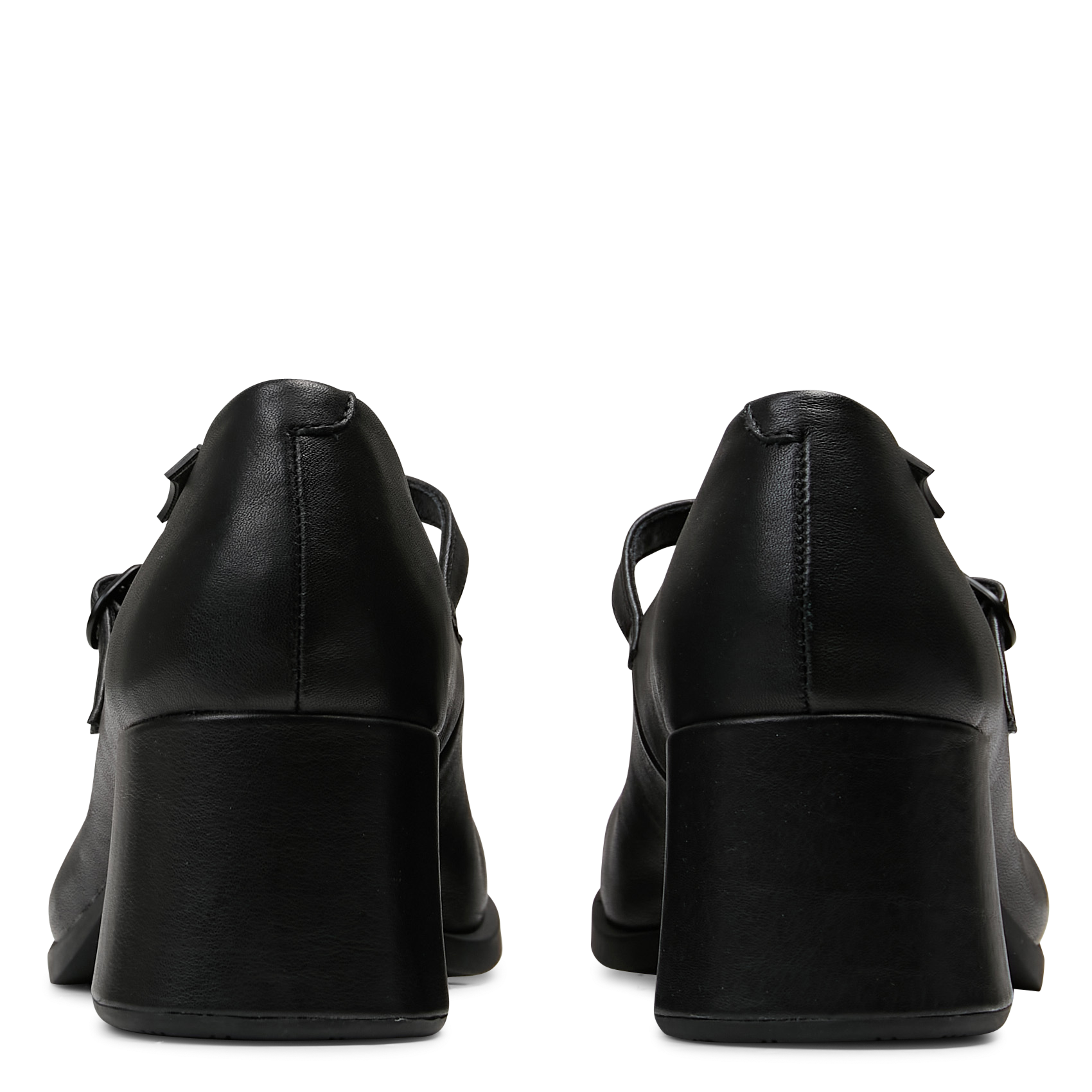 Ballerines à talons unies en cuir CAMPER Noir