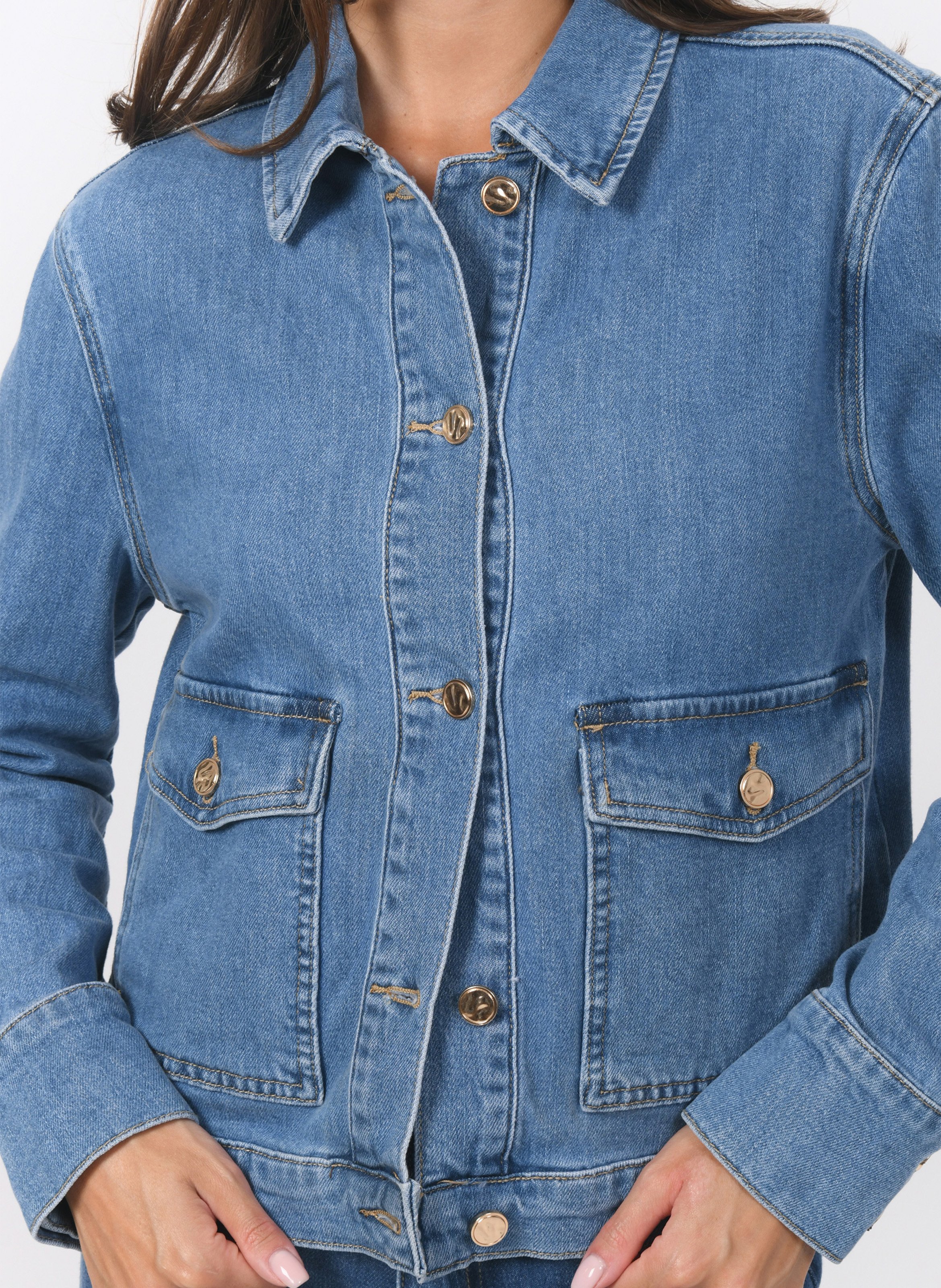 Jack van stretchkatoen KOOKAI Blauw