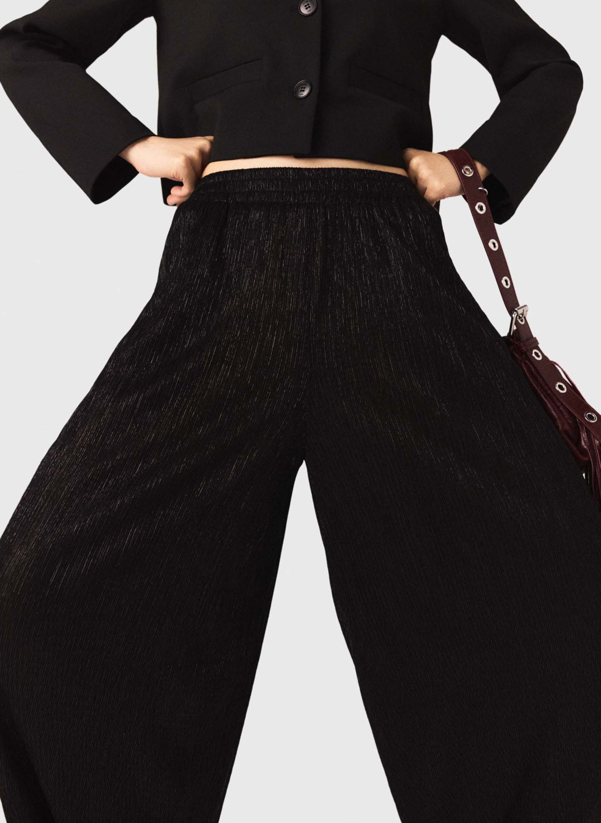 Wijde ballonbroek MAJE Zwart