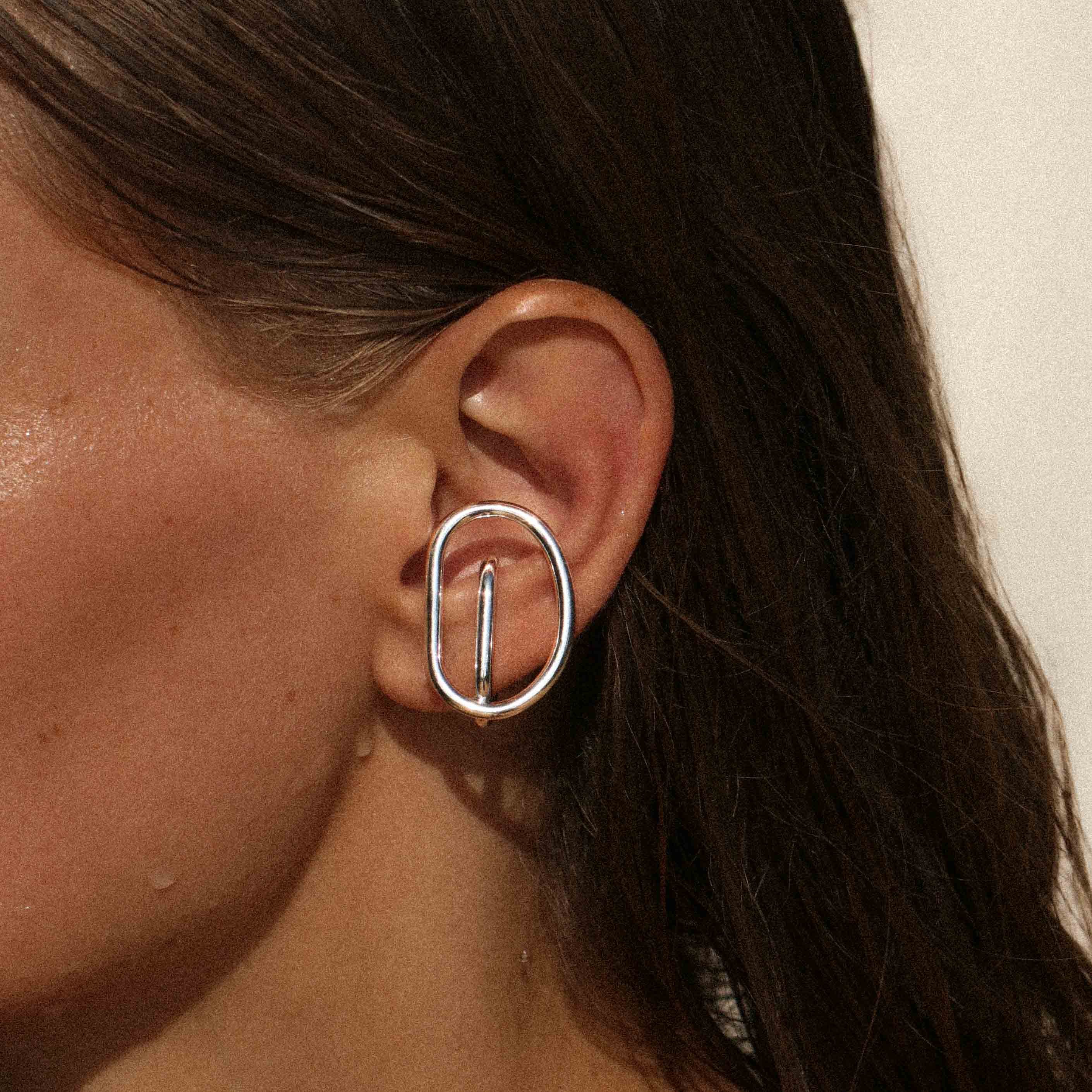 Earcuff gauche ajustable, argent recyclé MAYRENA Argent