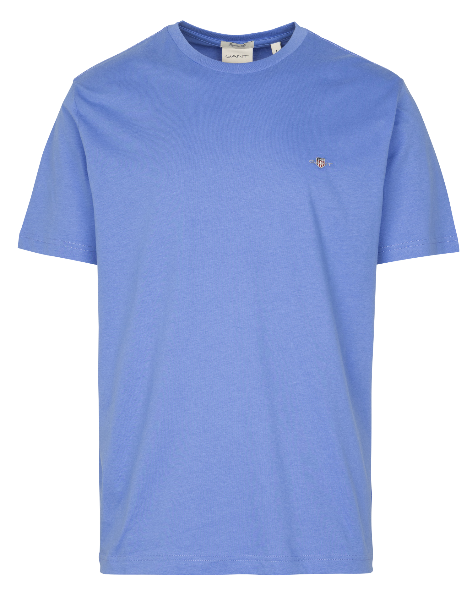Tee-shirt col rond droit en coton GANT Bleu