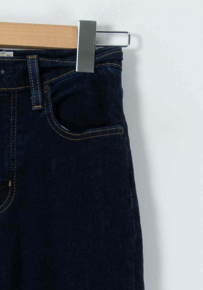 Cropped slim jeans with studs LEVI'S - Seconde main Blue