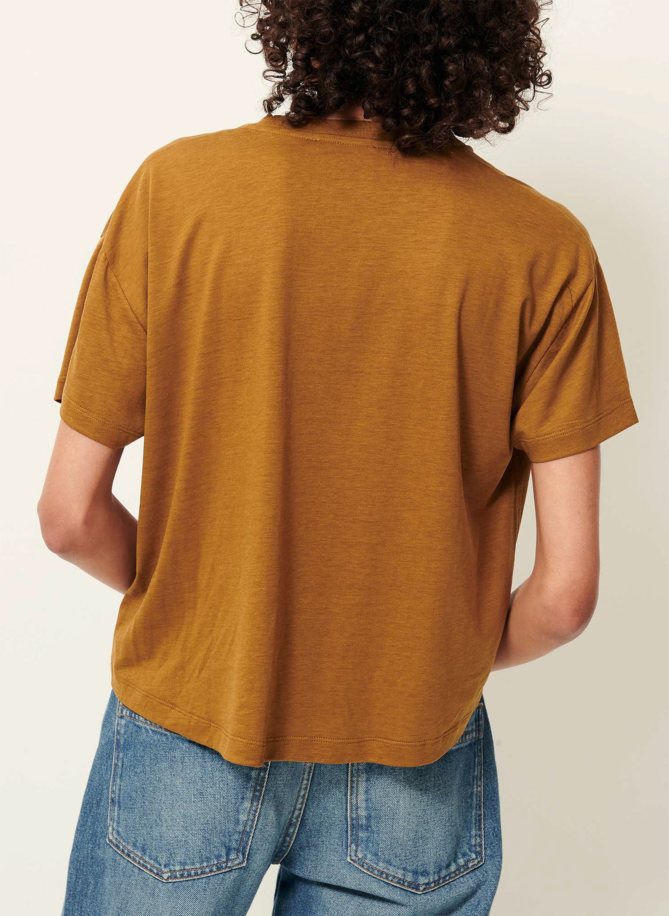 Oversize-T-Shirt mit Rundhalsausschnitt SESSUN Braun