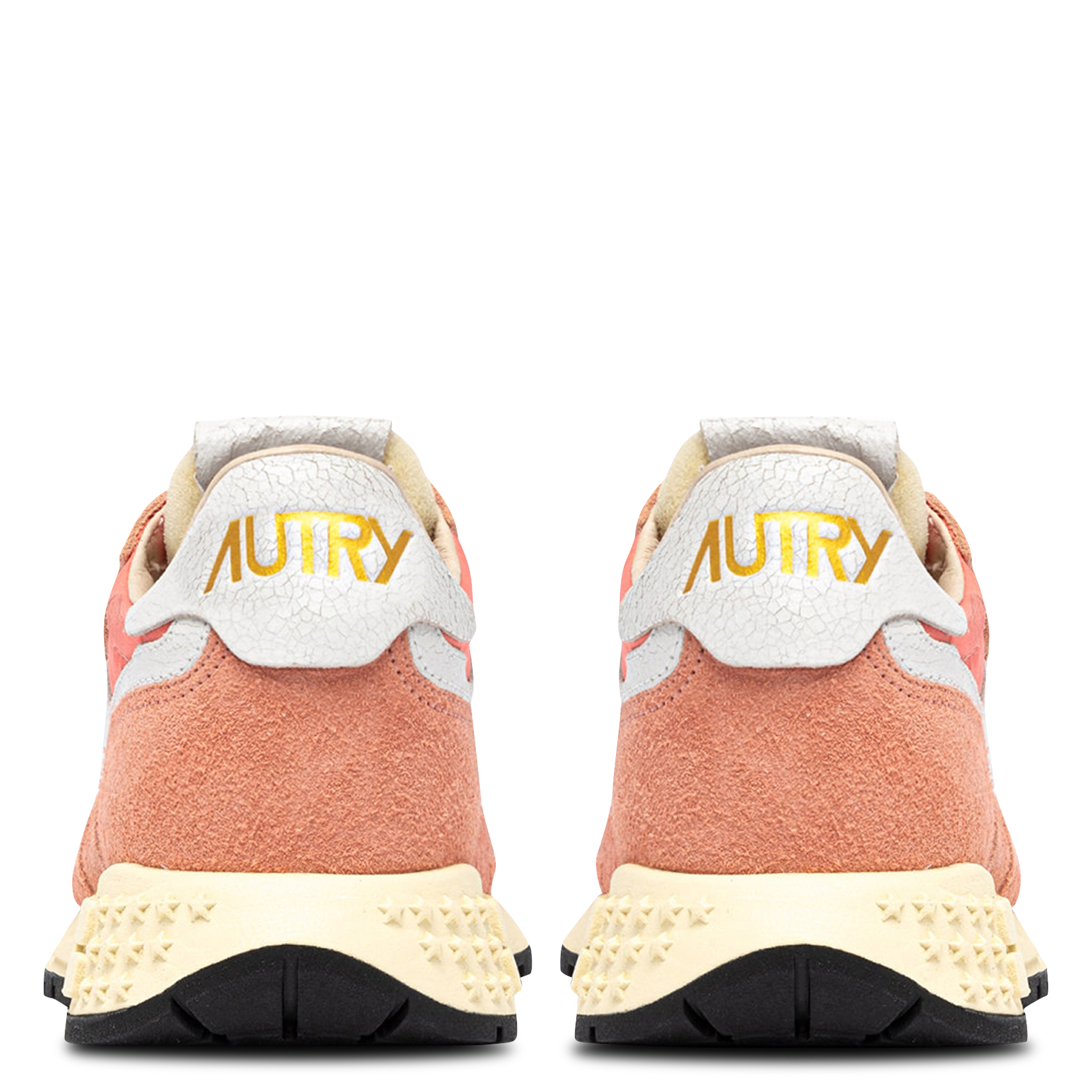 Baskets basses à lacets AUTRY Orange