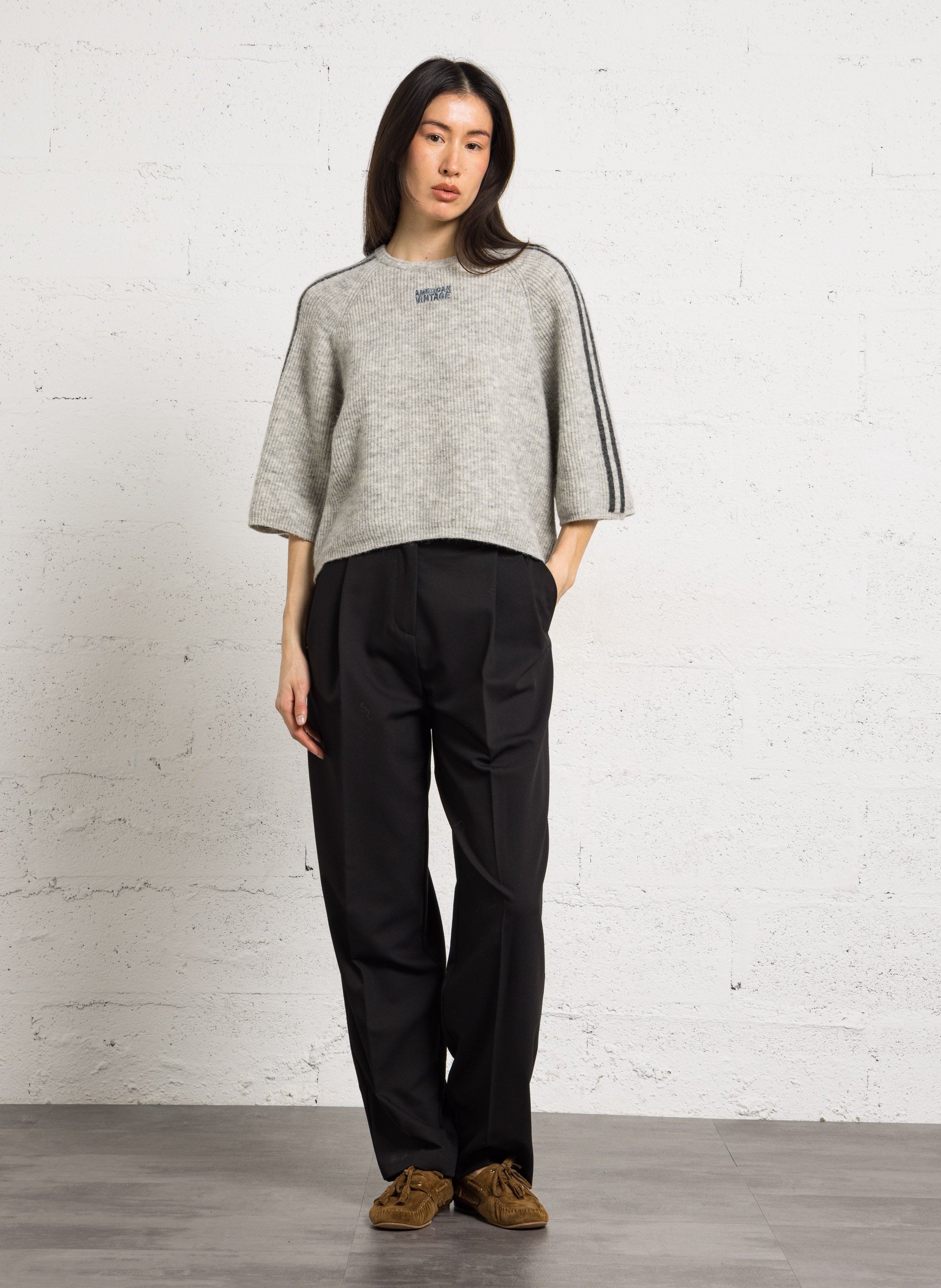 Darted pants IMPERIAL Black