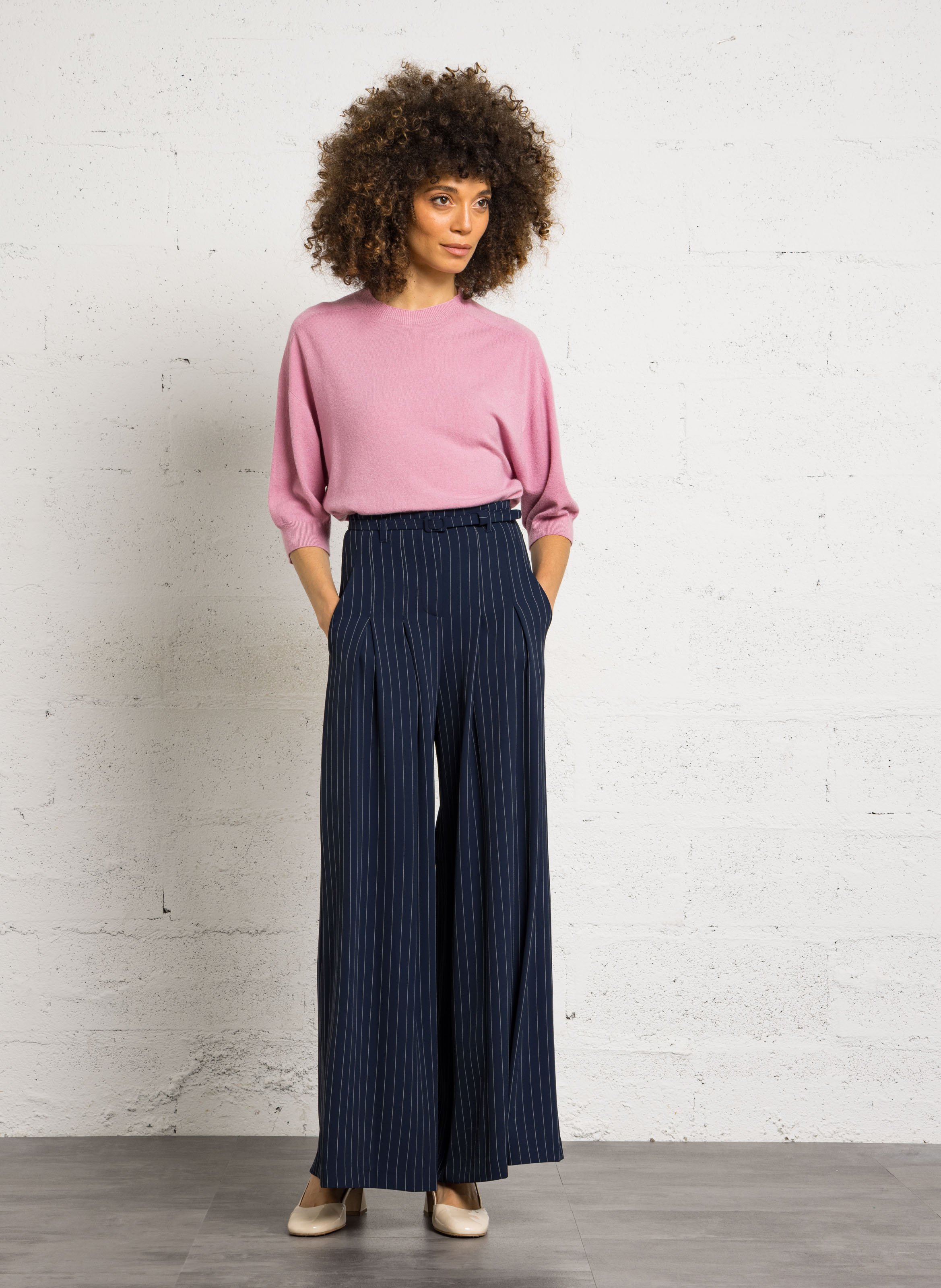 Pantalon palazzo  IMPERIAL Bleu