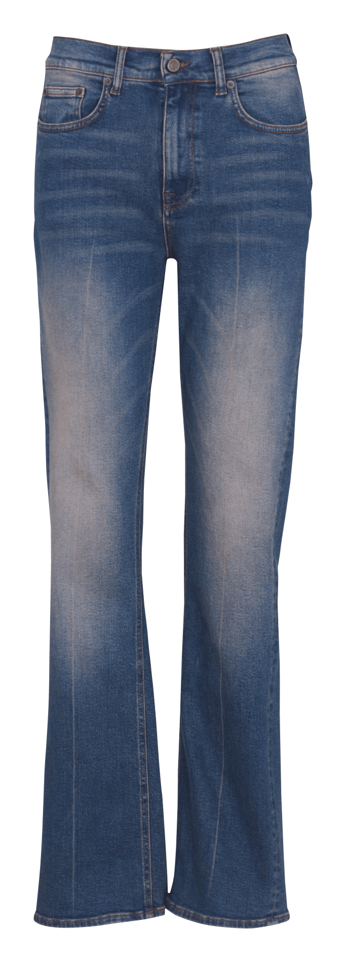 Pantalón de algodón recto Csally COTELAC Azul