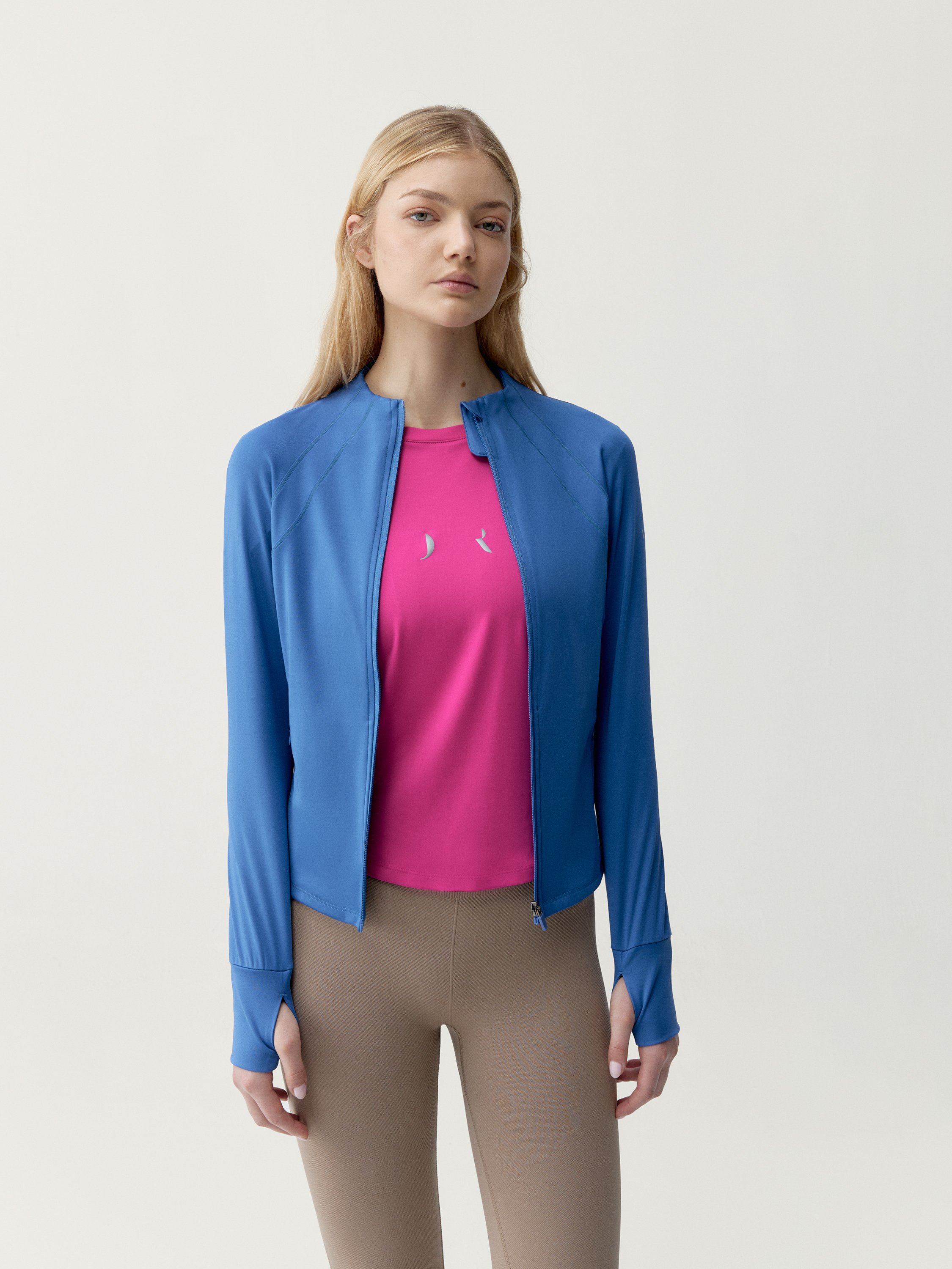 Veste de sport zippée performance athleisure flippo BORN Bleu