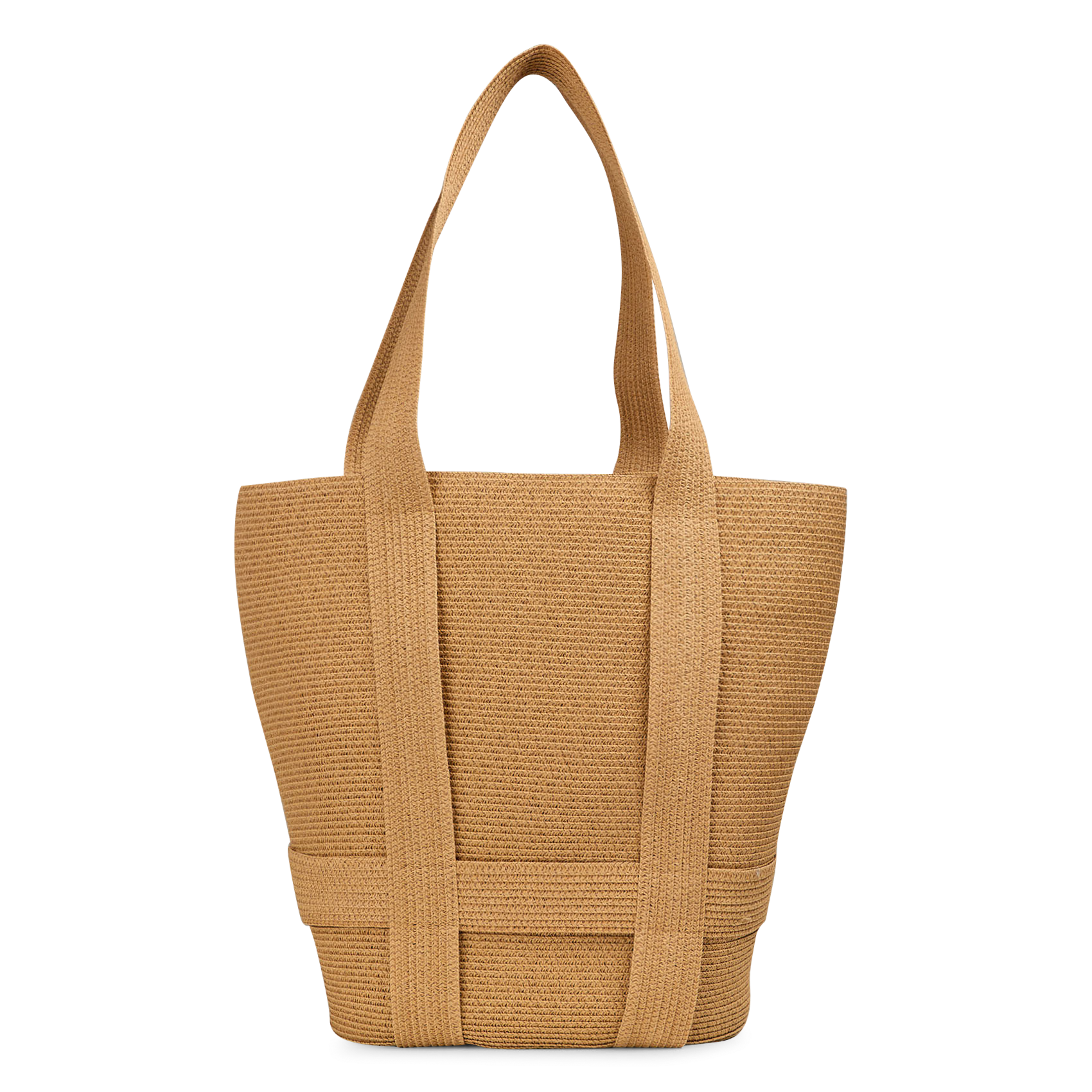 Sac cabas en paille LA FEE MARABOUTEE Beige