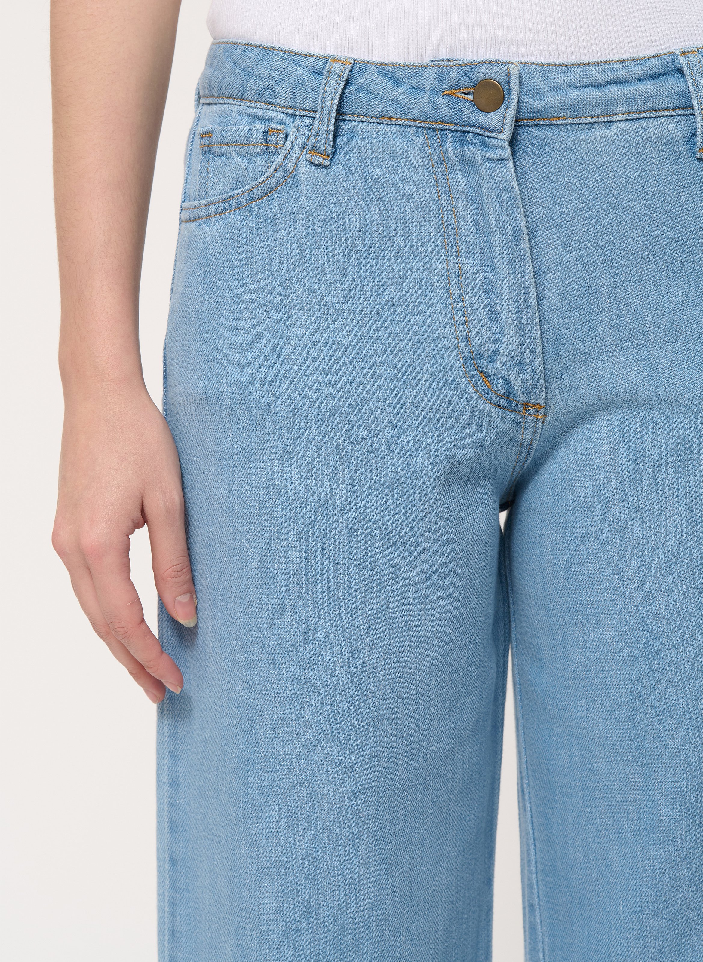 Wide-leg cotton jeans HUMILITY Blue